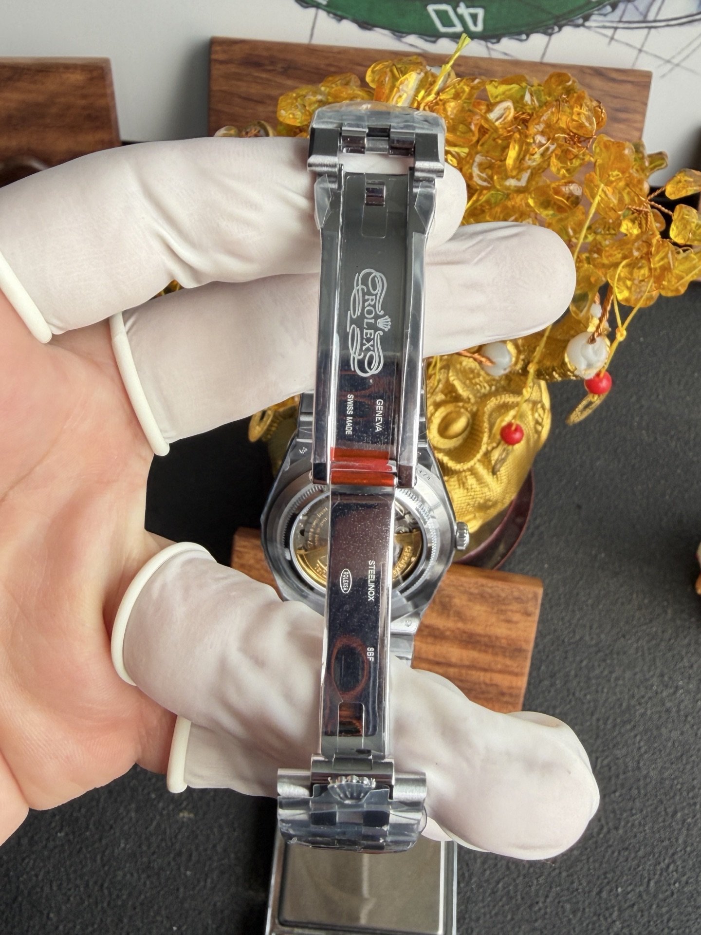 Rolex Land-Dweller 127336-0001 Ice-blue Honeycomb-motif Dial Best Replica BPF 40mm - 图片 9