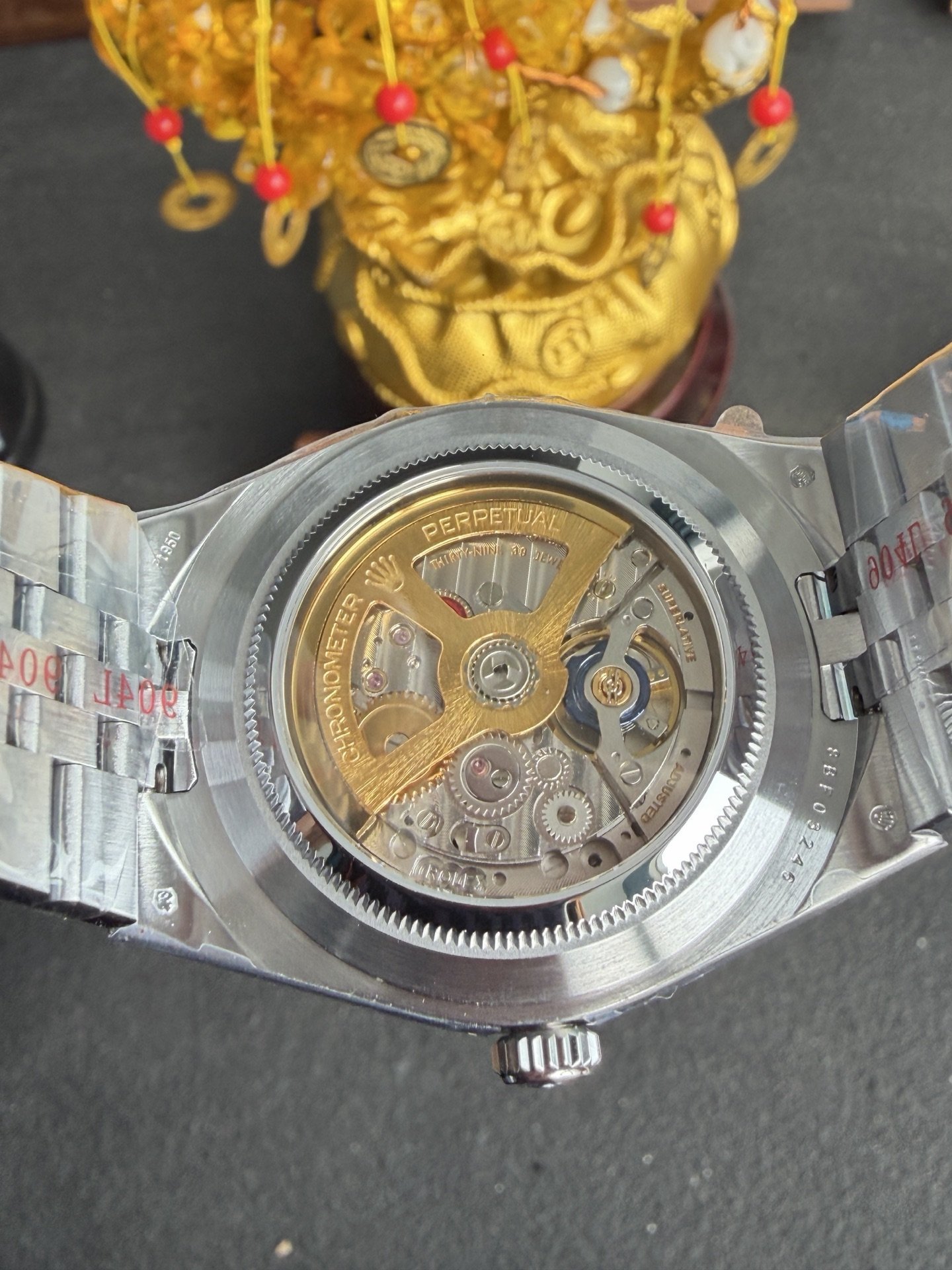 Rolex Land-Dweller 127386TBR-0001 Ice-blue Honeycomb-motif Diamond-set Dial Best Replica BPF 40mm - 图片 8