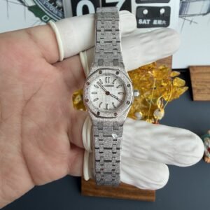 Audemars Piguet Royal Oak Mini Frosted White Gold 67630BC Lady Quartz Best Replica 23mm