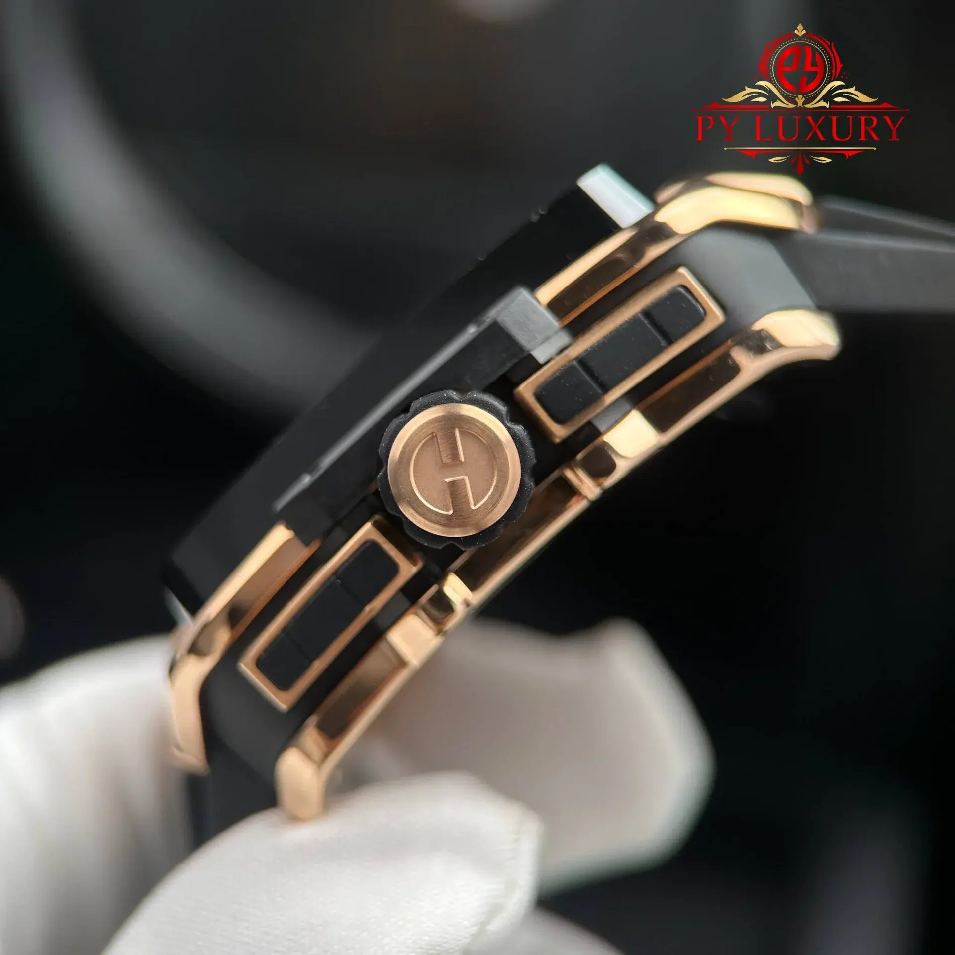 Hublot Square Bang Unico King Gold Ceramic Black Best Replica BBF 42mm - 图片 7