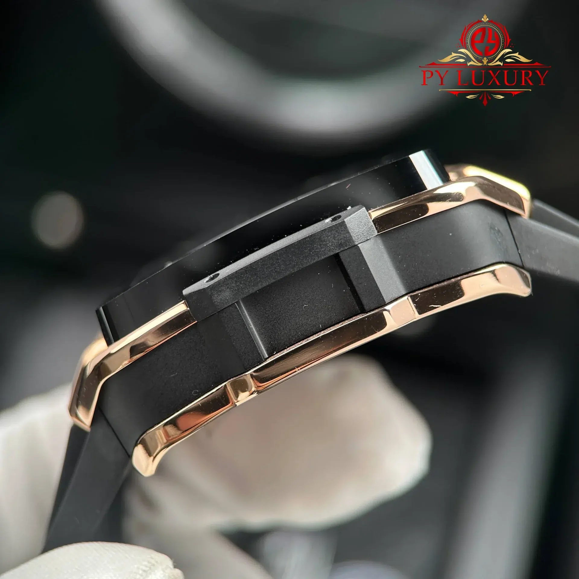 Hublot Square Bang Unico King Gold Ceramic Black Best Replica BBF 42mm - 图片 8