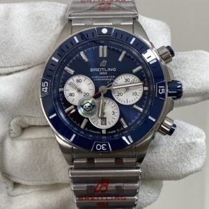 Breitling Super Chronomat B01 AB0136161C1A1 Blue Dial Best Replica BLF 44mm