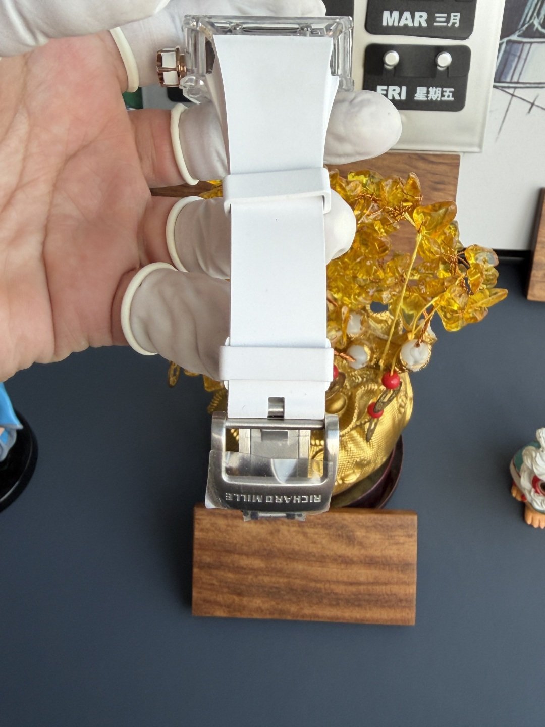 Richard Mille RM66 Flying Tourbillon Custom Made Real White Sapphire Top Quality 42.7mm x 49.94mm - 图片 10