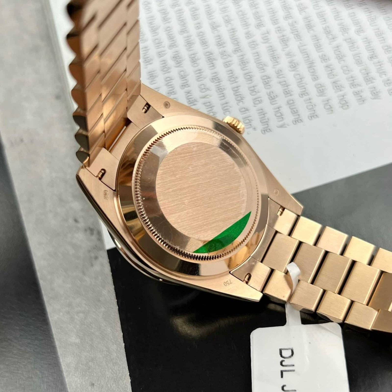 Rolex Day-Date 228345RBR 18K Gold Wrapped Customized Baguette Moissanite 40mm - 图片 9