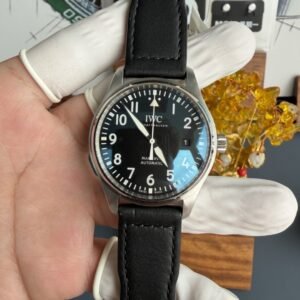 IWC Pilot Mark XVIII IW327001 Black Arabic Dial Leather Strap 1:1 Best Replica 40mm