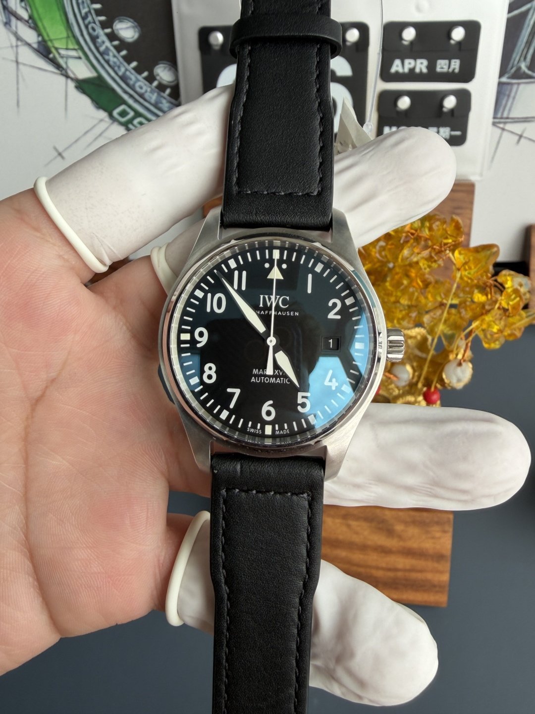 IWC Pilot Mark XVIII IW327001 Black Arabic Dial Leather Strap 1:1 Best Replica 40mm
