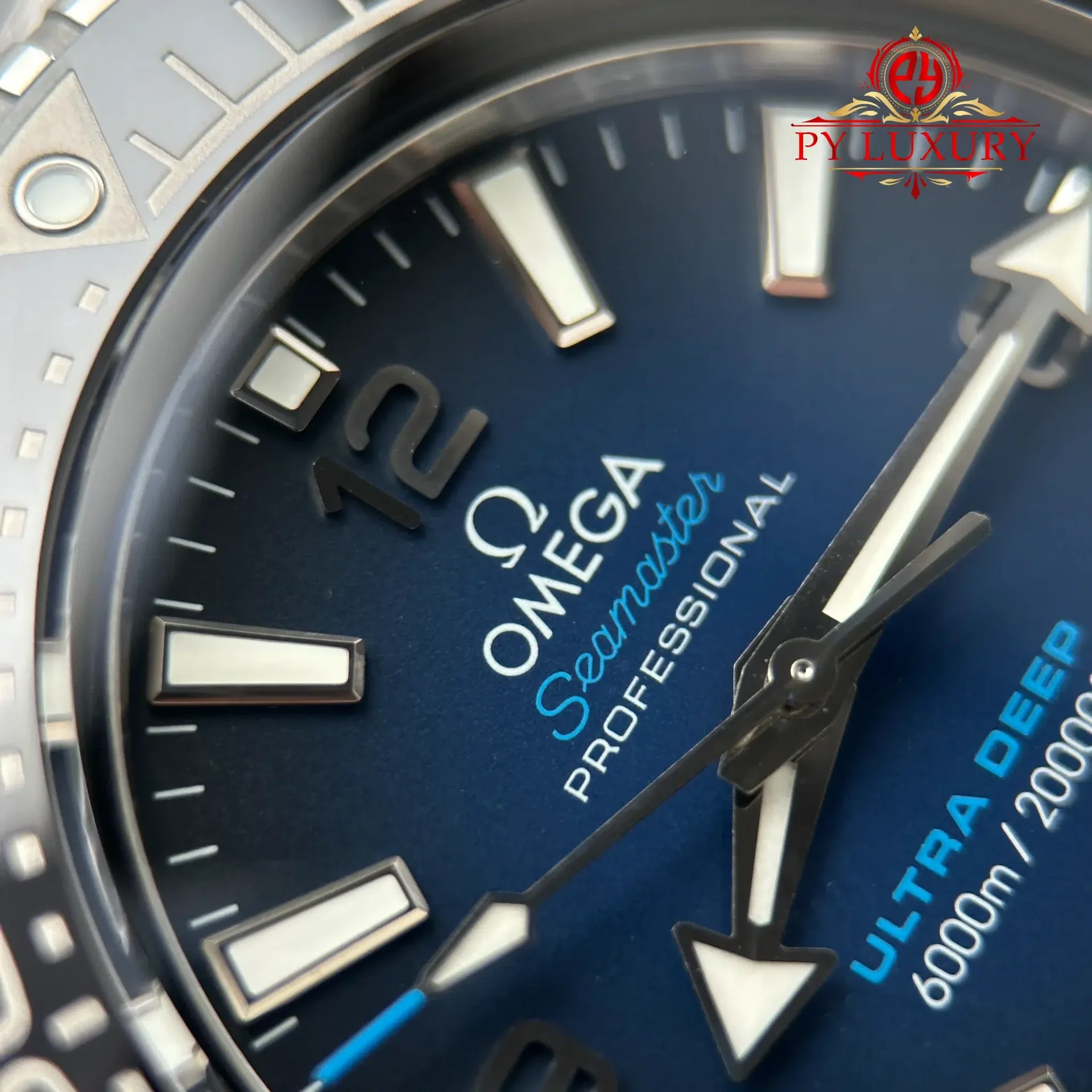 Omega Seamaster Planet Ocean 6000M Ultra Deep Blue Dial Best Replica 45.5mm - 图片 5