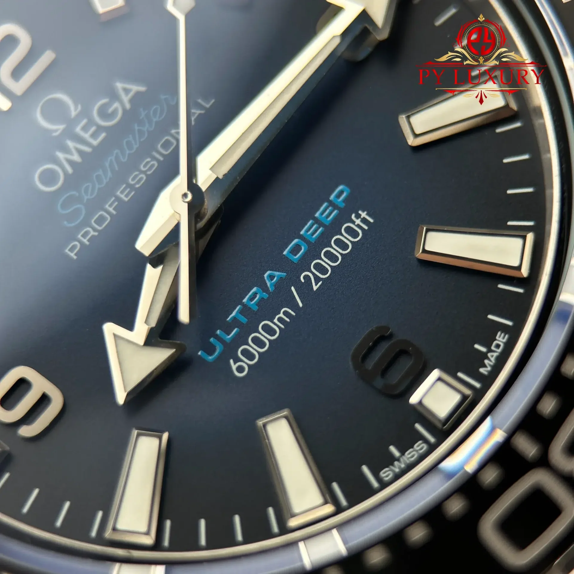 Omega Seamaster Planet Ocean 6000M Ultra Deep Blue Dial Best Replica 45.5mm - 图片 6