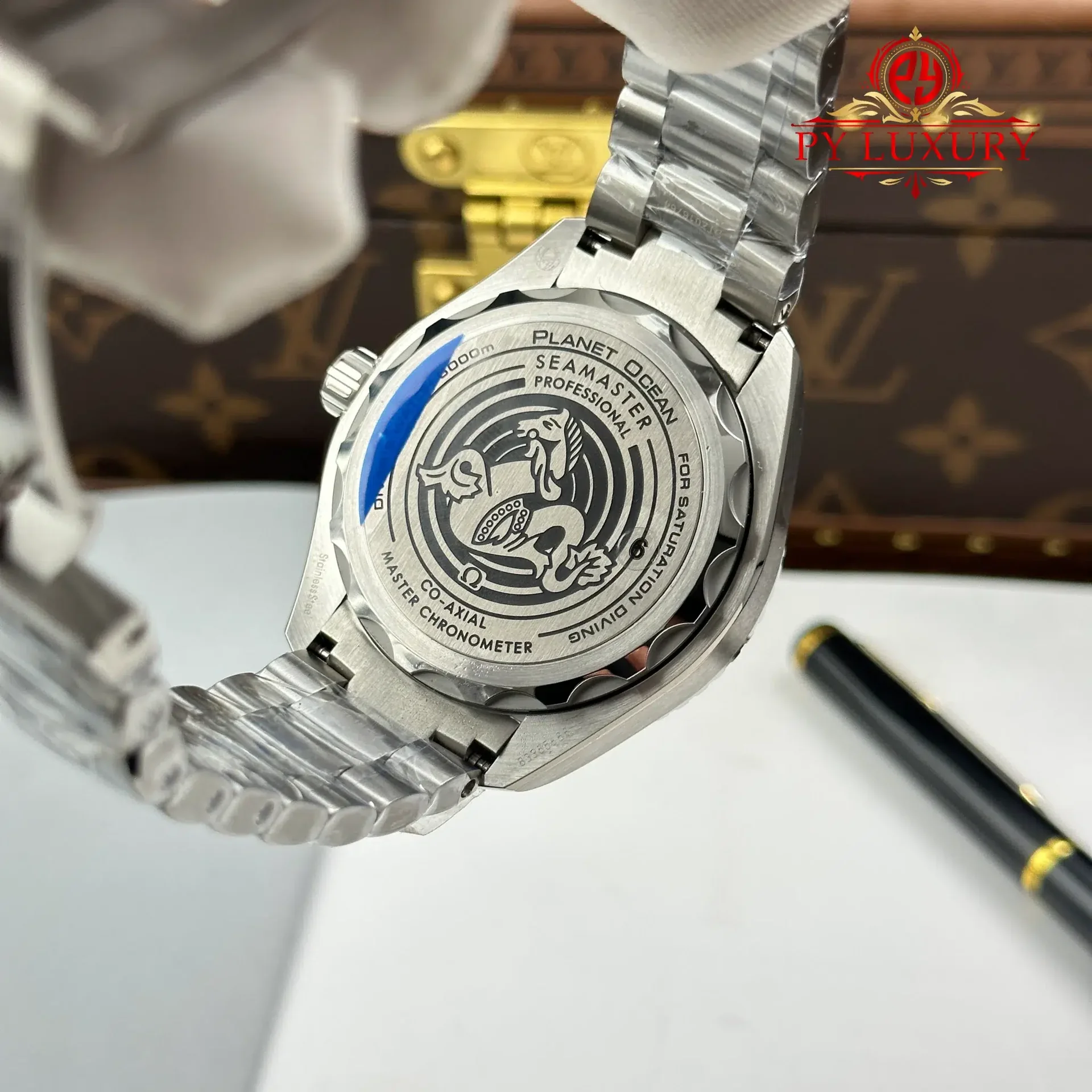 Omega Seamaster Planet Ocean 6000M Ultra Deep Blue Dial Best Replica 45.5mm - 图片 9