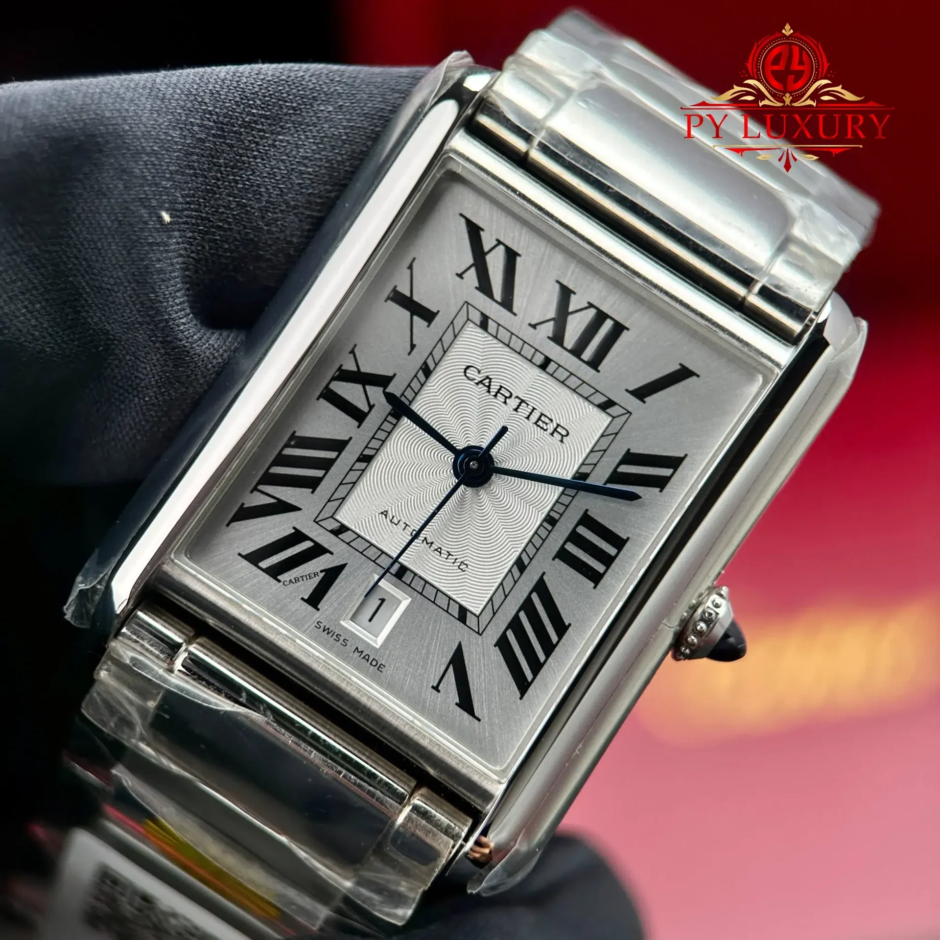 Cartier Tank Must WSTA0053 XL Silver Dial Steel Bracelet Best Replica AF 31mm x 41mm - 图片 4