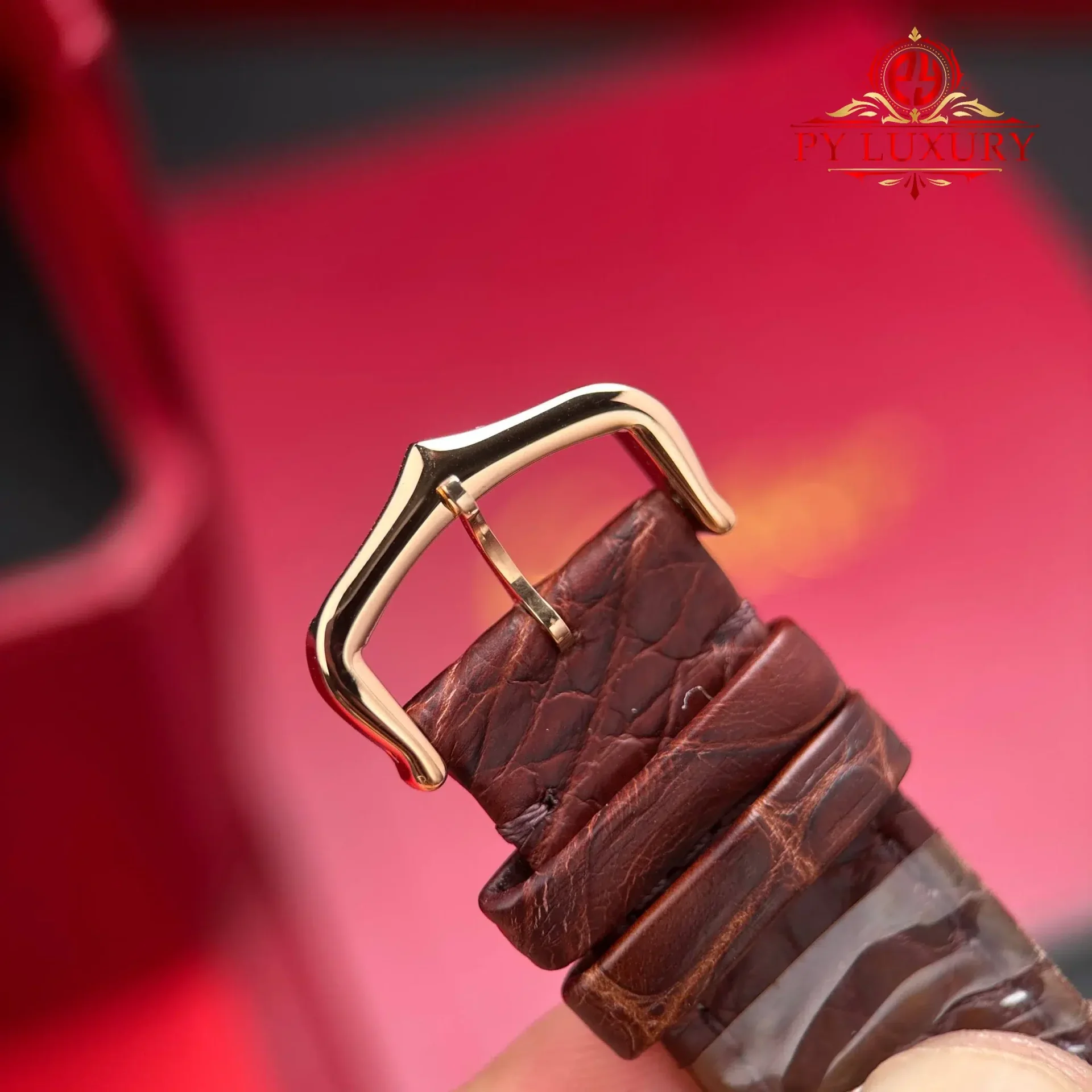 Cartier Tank Solo XL Automatic Rose Gold Brown Leather Strap Best Replica AF 31 x 41mm - 图片 11