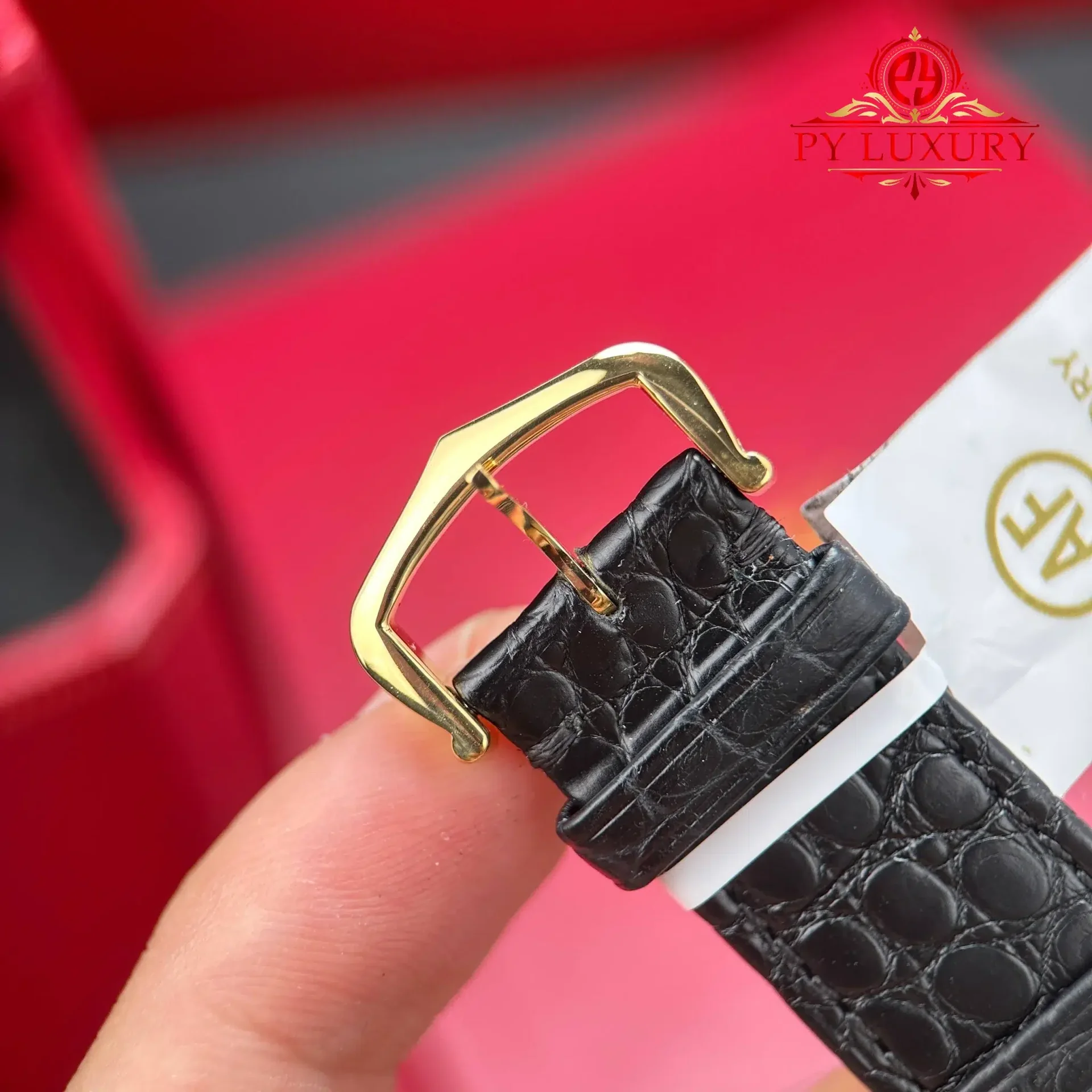 Cartier Tank Solo XL Automatic Yellow Gold Black Leather Strap Best Replica AF 31 x 41mm - 图片 11