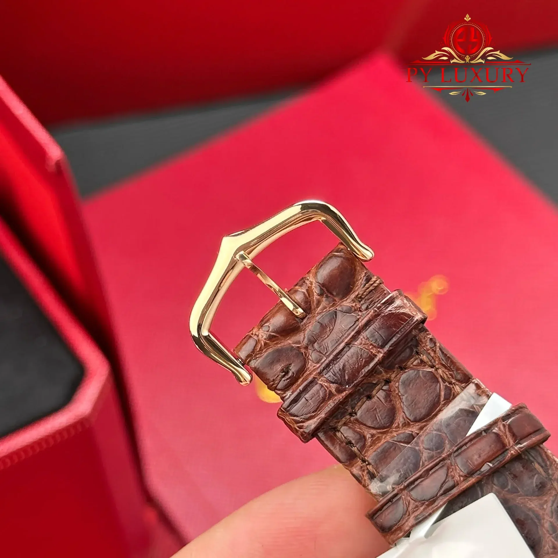 Cartier Tank Solo Large Model Rose Gold Silver Dial Leather Strap Best Clone AF 34.8 x 27.4 mm - 图片 11