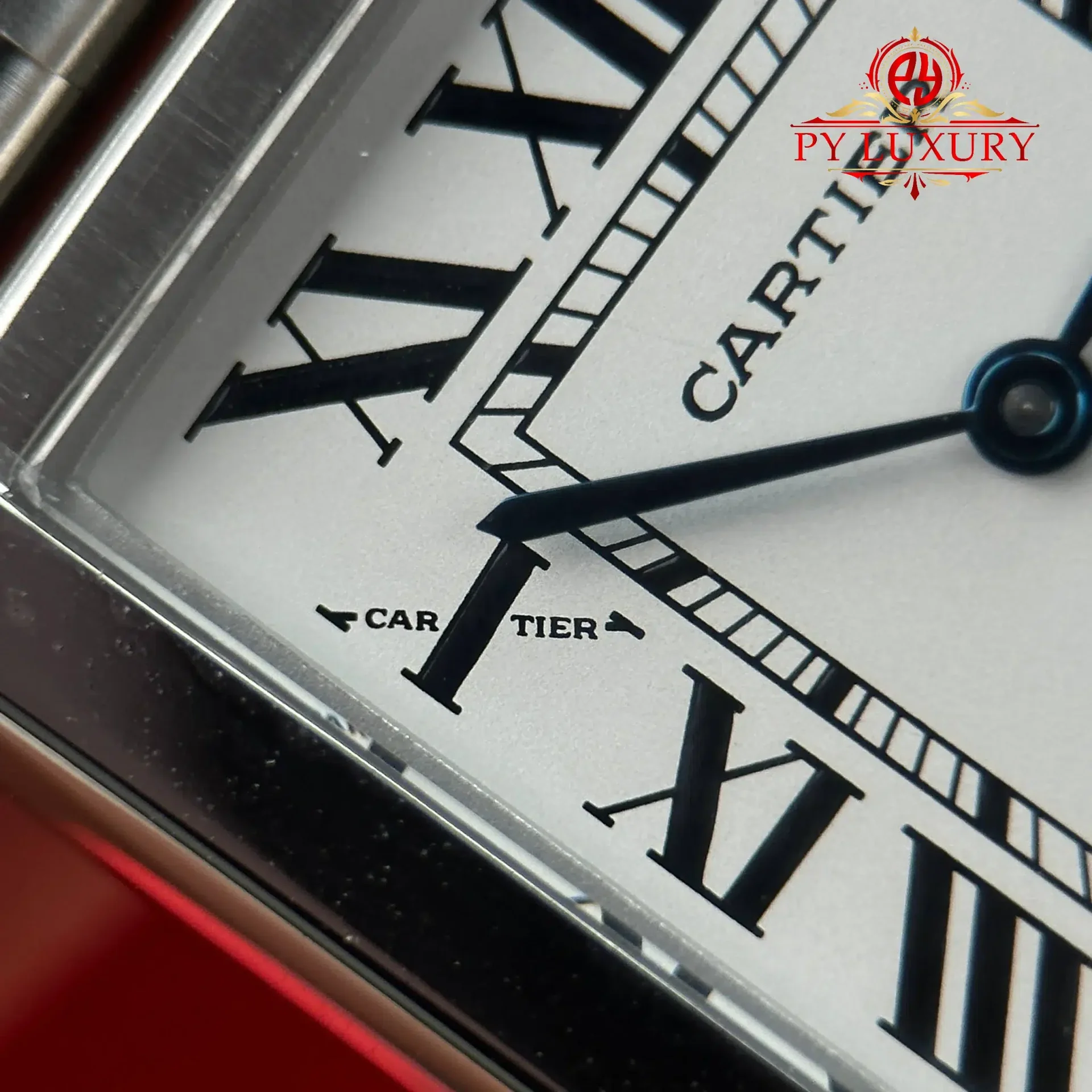 Cartier Tank Solo Small Model W5200013 Silver Dial Steel Bracelet Best Replica AF 24.4mm x 31mm - 图片 6