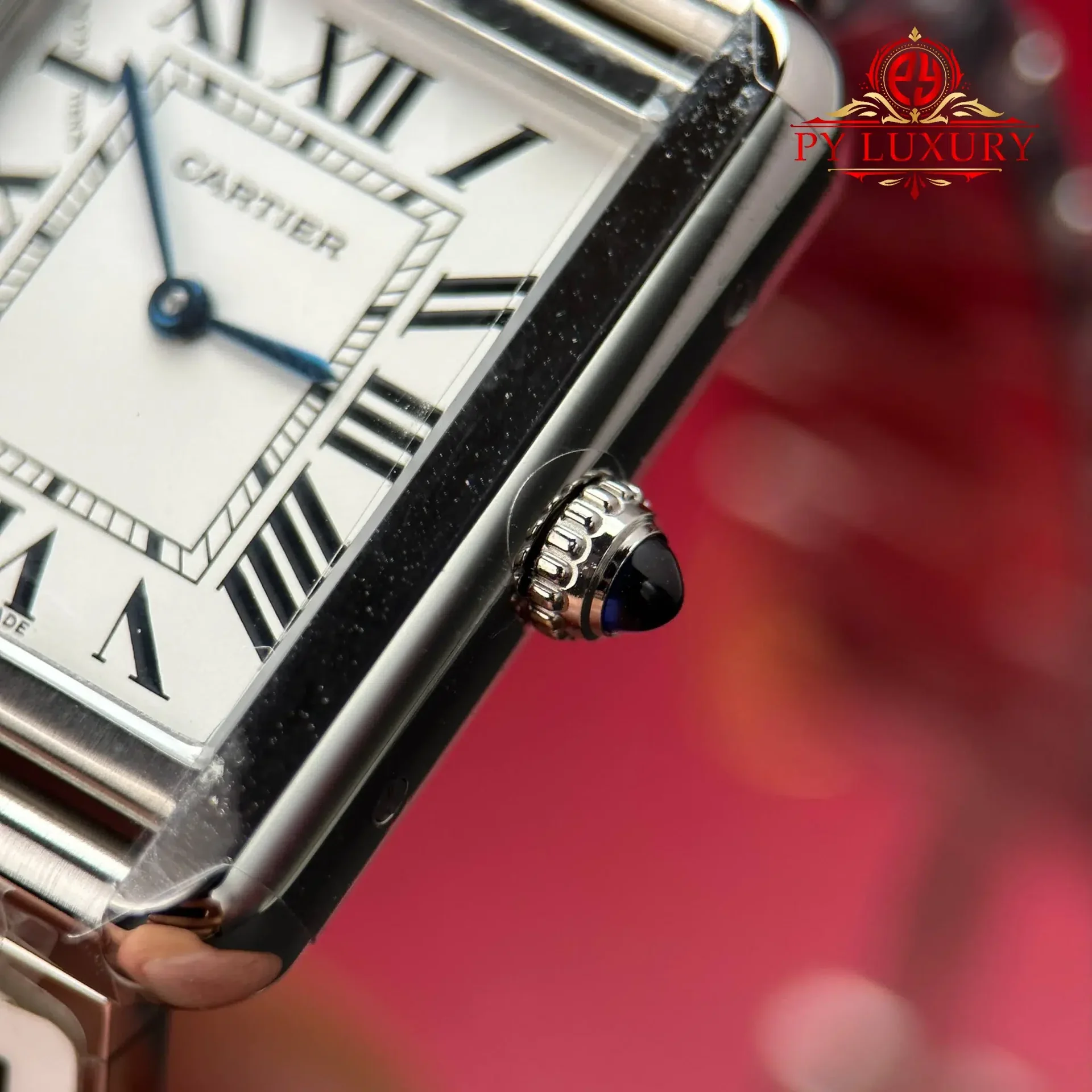 Cartier Tank Solo Small Model W5200013 Silver Dial Steel Bracelet Best Replica AF 24.4mm x 31mm - 图片 7