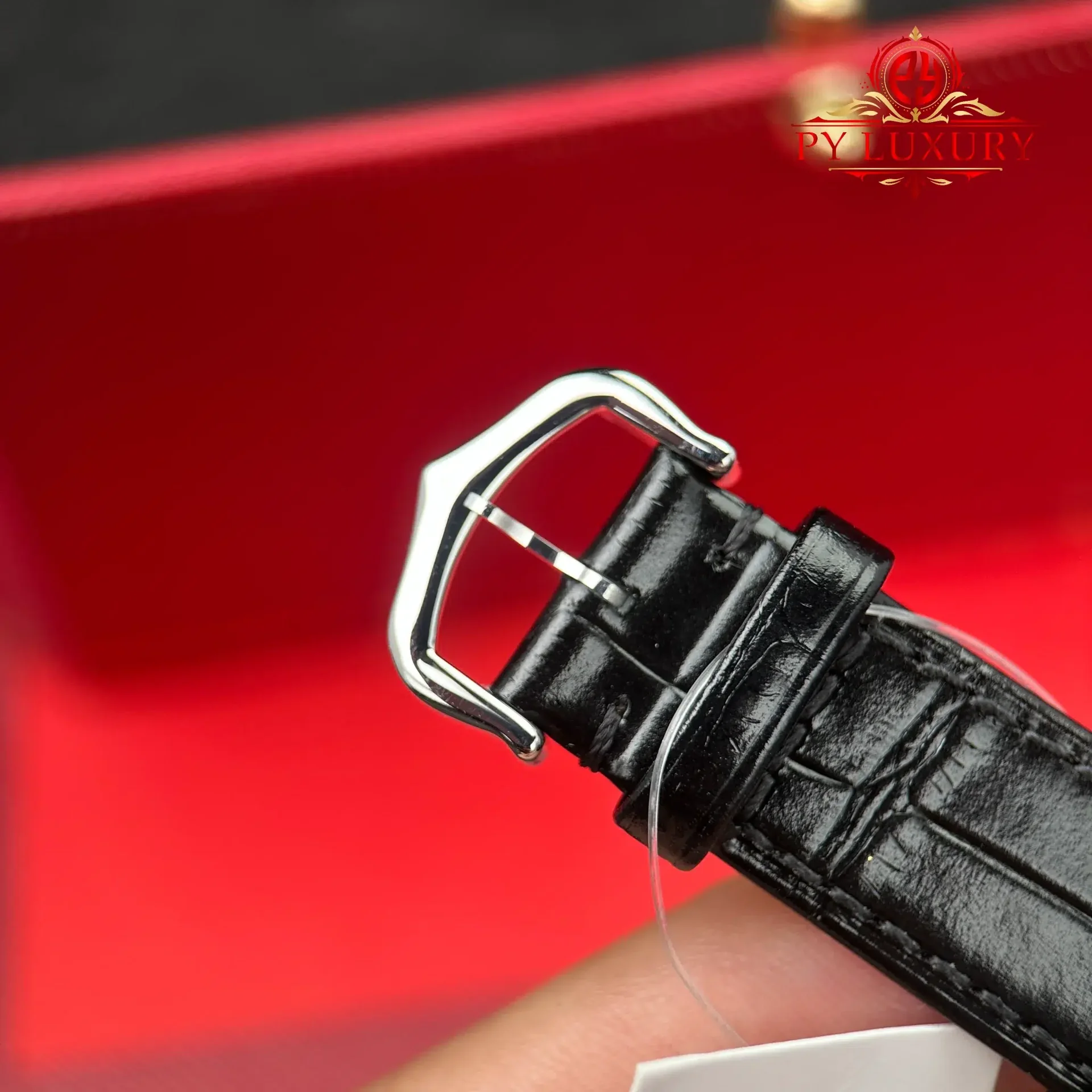 Cartier Santos Dumont Steel Extra Large Model Silver Dial Leather Strap Replica 46.6 mm x 33.9 mm - 图片 12