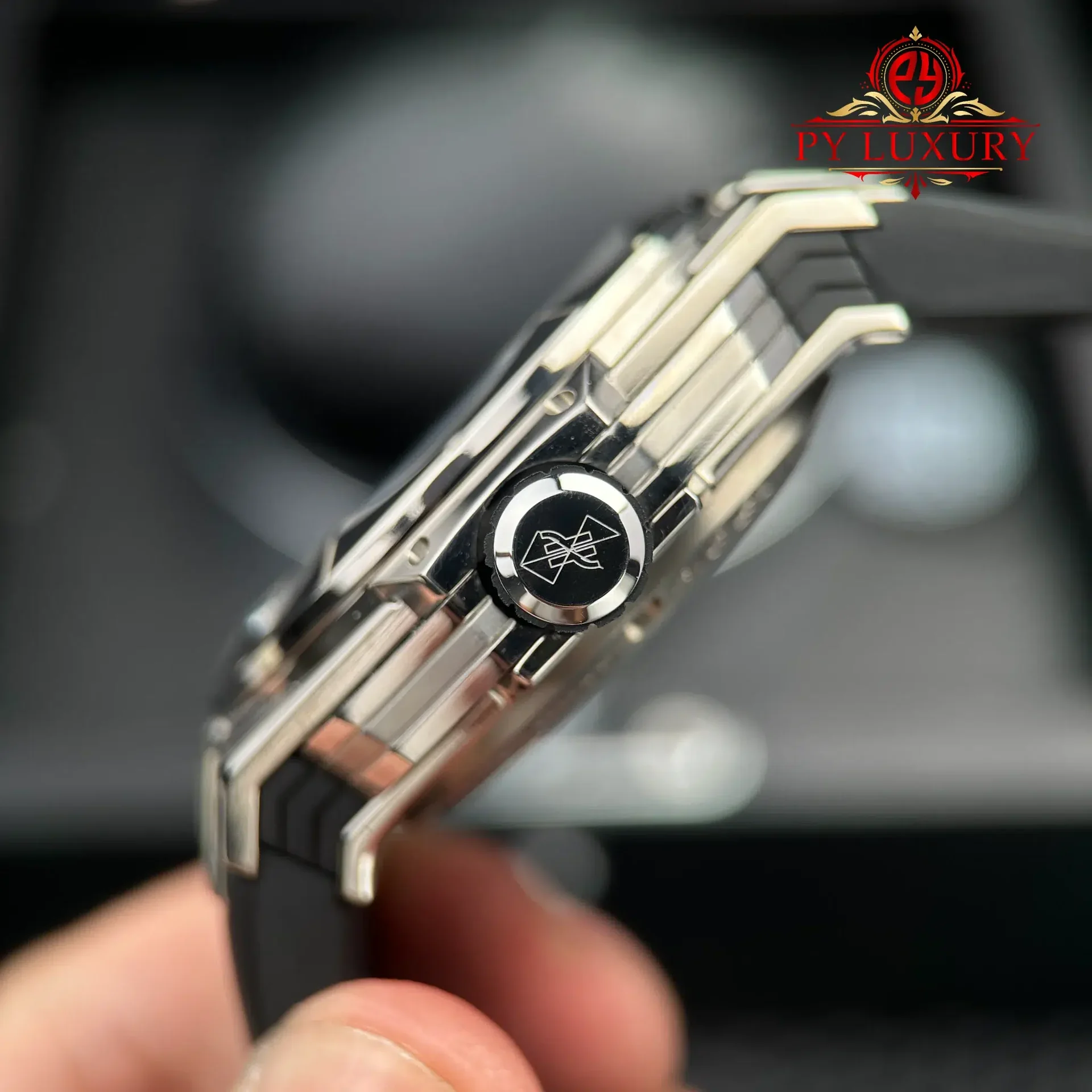 Hublot Big Bang Sang Bleu II Titanium Black Dial Rubber Strap Best Replica BBF 45mm - 图片 9