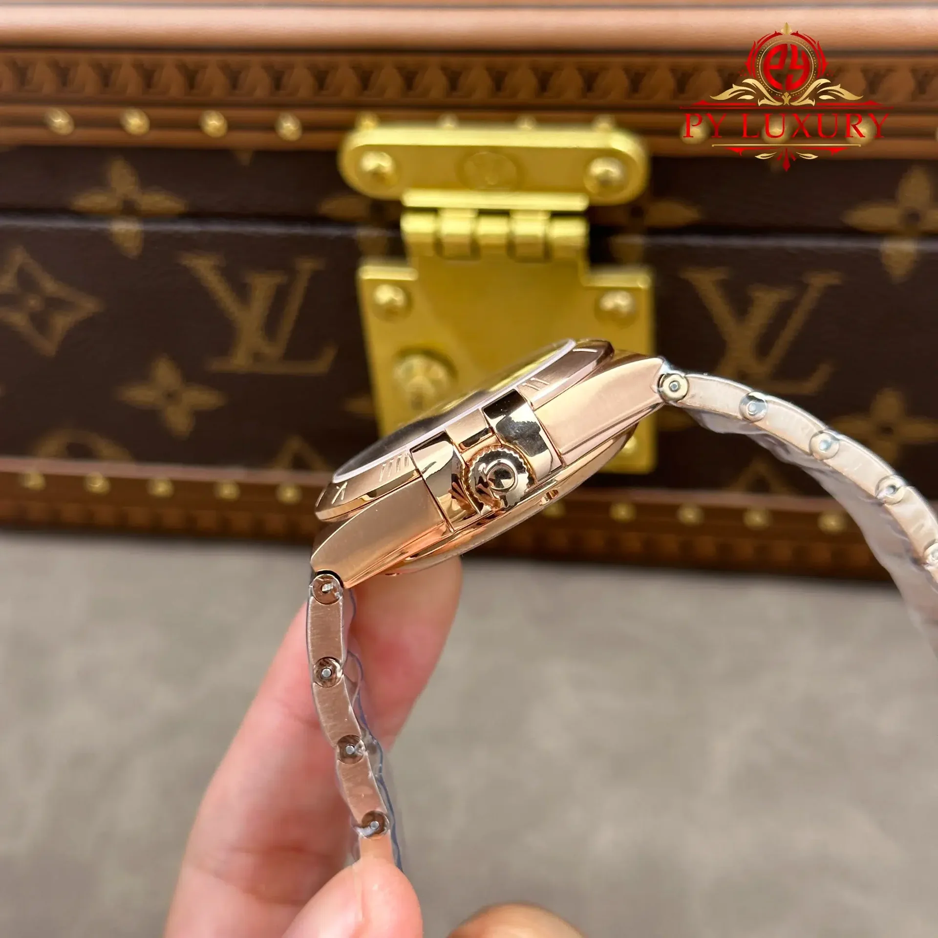 Omega Constellation 123.50.38.21.52.001 Red Gold Silver Diamond Dial Best Replica 38mm - 图片 8