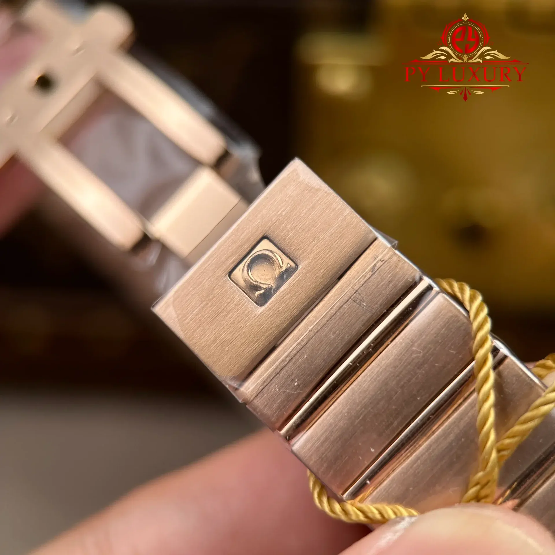 Omega Constellation 123.50.38.21.52.001 Red Gold Silver Diamond Dial Best Replica 38mm - 图片 13