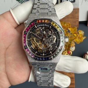 Audemars Piguet Royal Oak Frosted White Gold Openworked 15412BC Skeleton Dial Best Replica THB 41mm