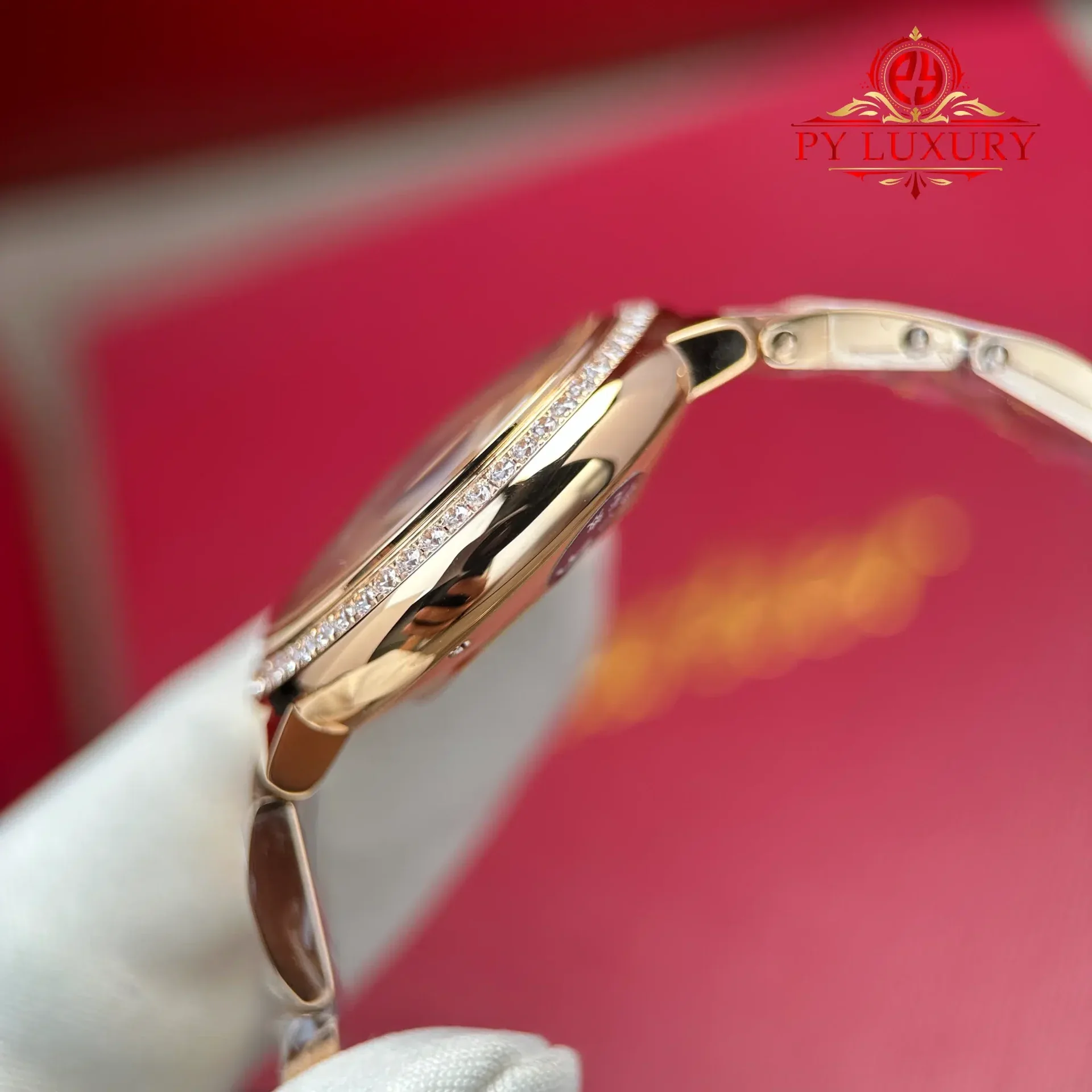 Cartier Ballon Bleu WJBB0063 Automatic Rose Gold Silver Dial Diamond Bezel Best Replica AF 33mm - 图片 8