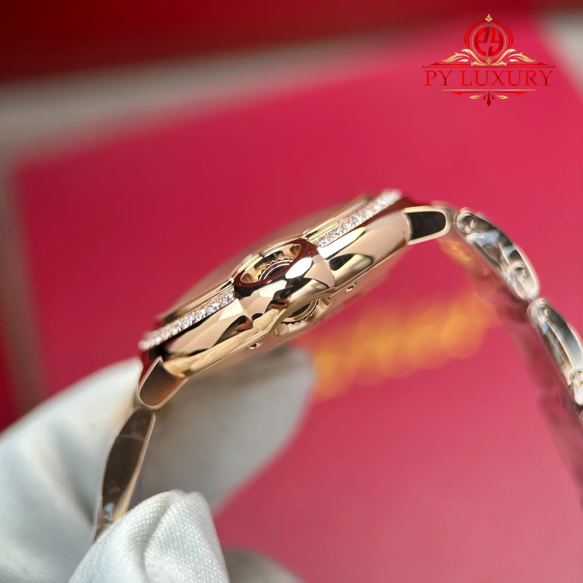 Cartier Ballon Bleu WJBB0063 Automatic Rose Gold Silver Dial Diamond Bezel Best Replica AF 33mm - 图片 9