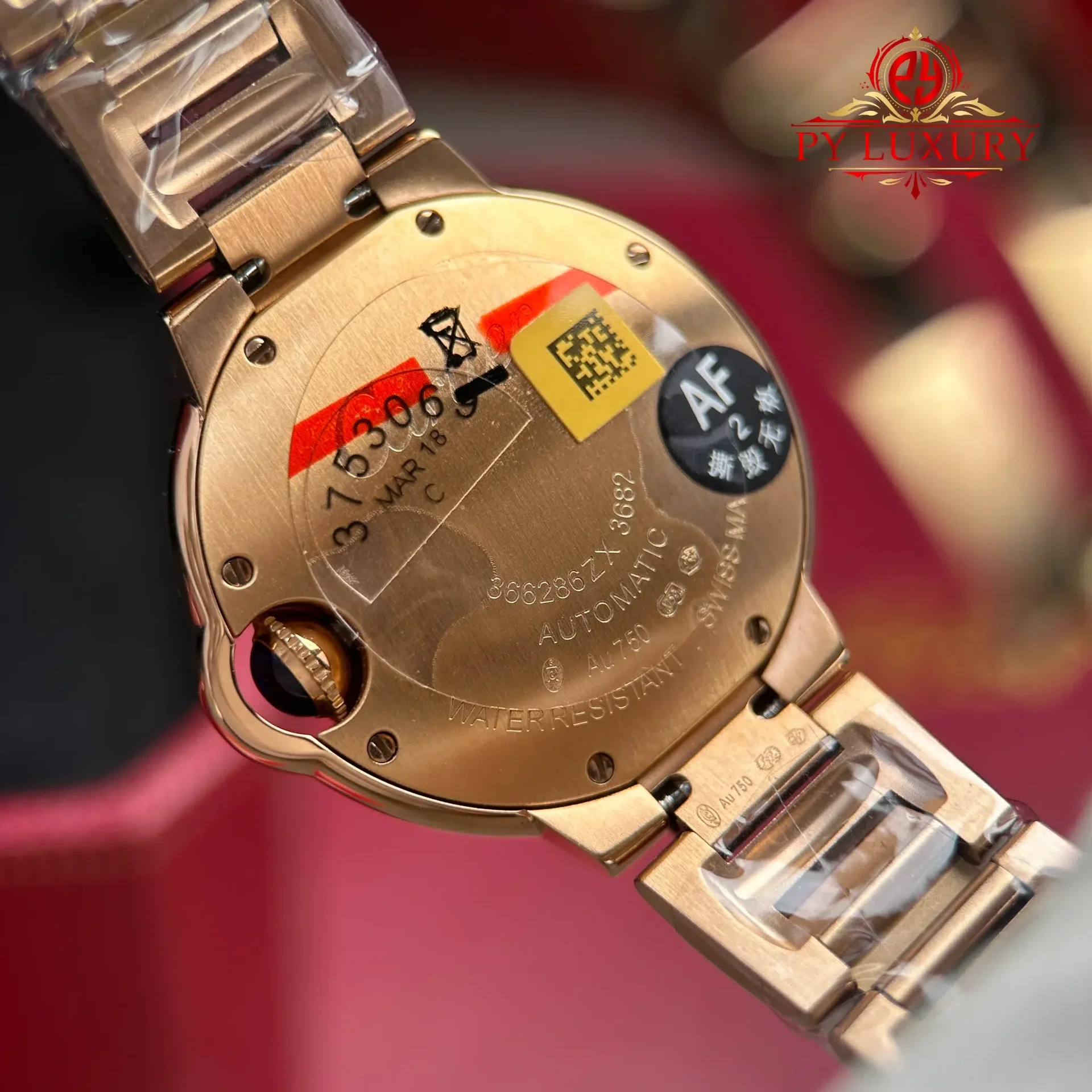 Cartier Ballon Bleu WJBB0063 Automatic Rose Gold Silver Dial Diamond Bezel Best Replica AF 33mm - 图片 10