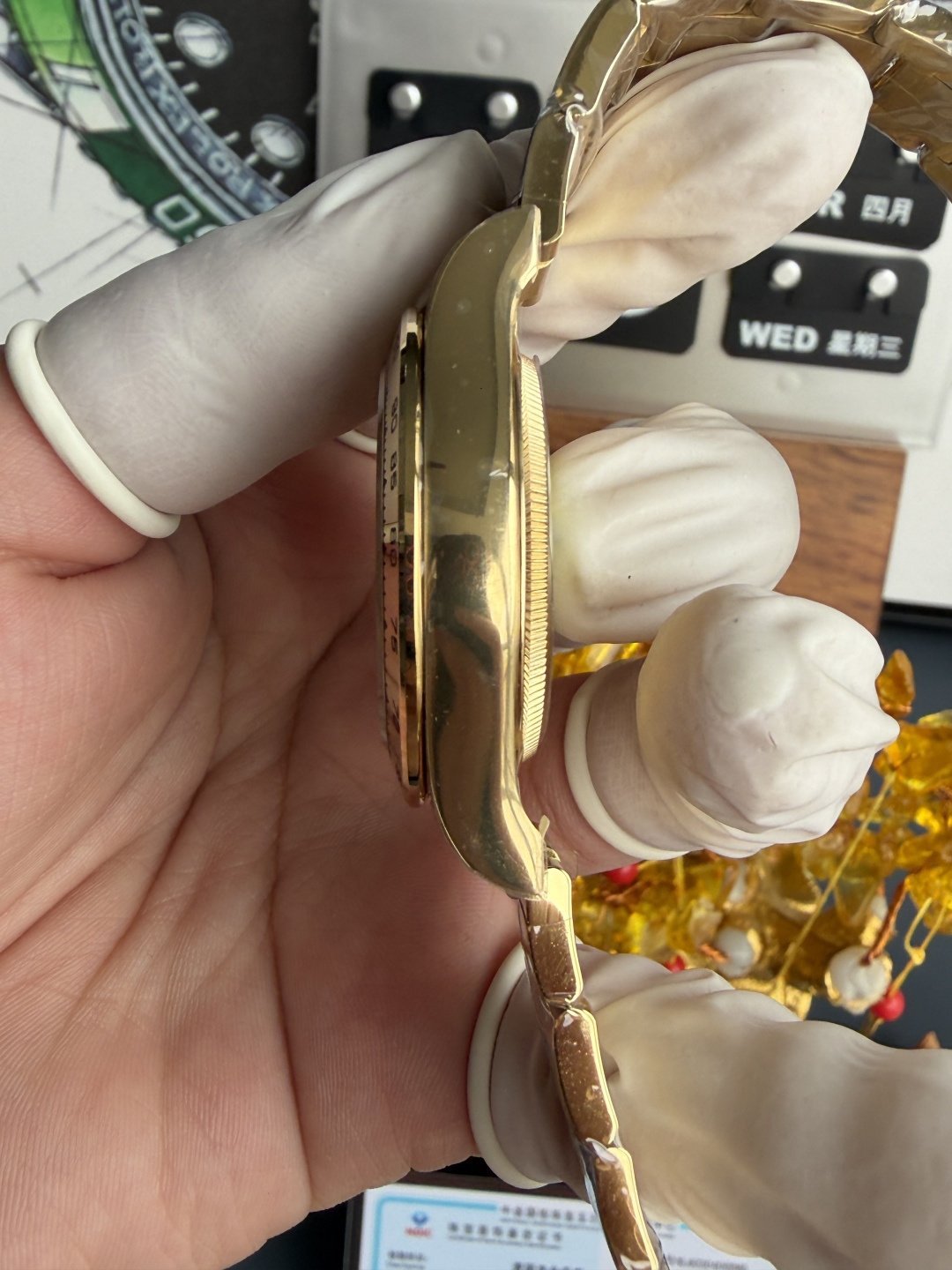 Rolex Daytona 126508-0006 Champagne Dial 18K Yellow Gold Plating Top Quality Replica Gained Weight 210g MZF 40mm - 图片 7