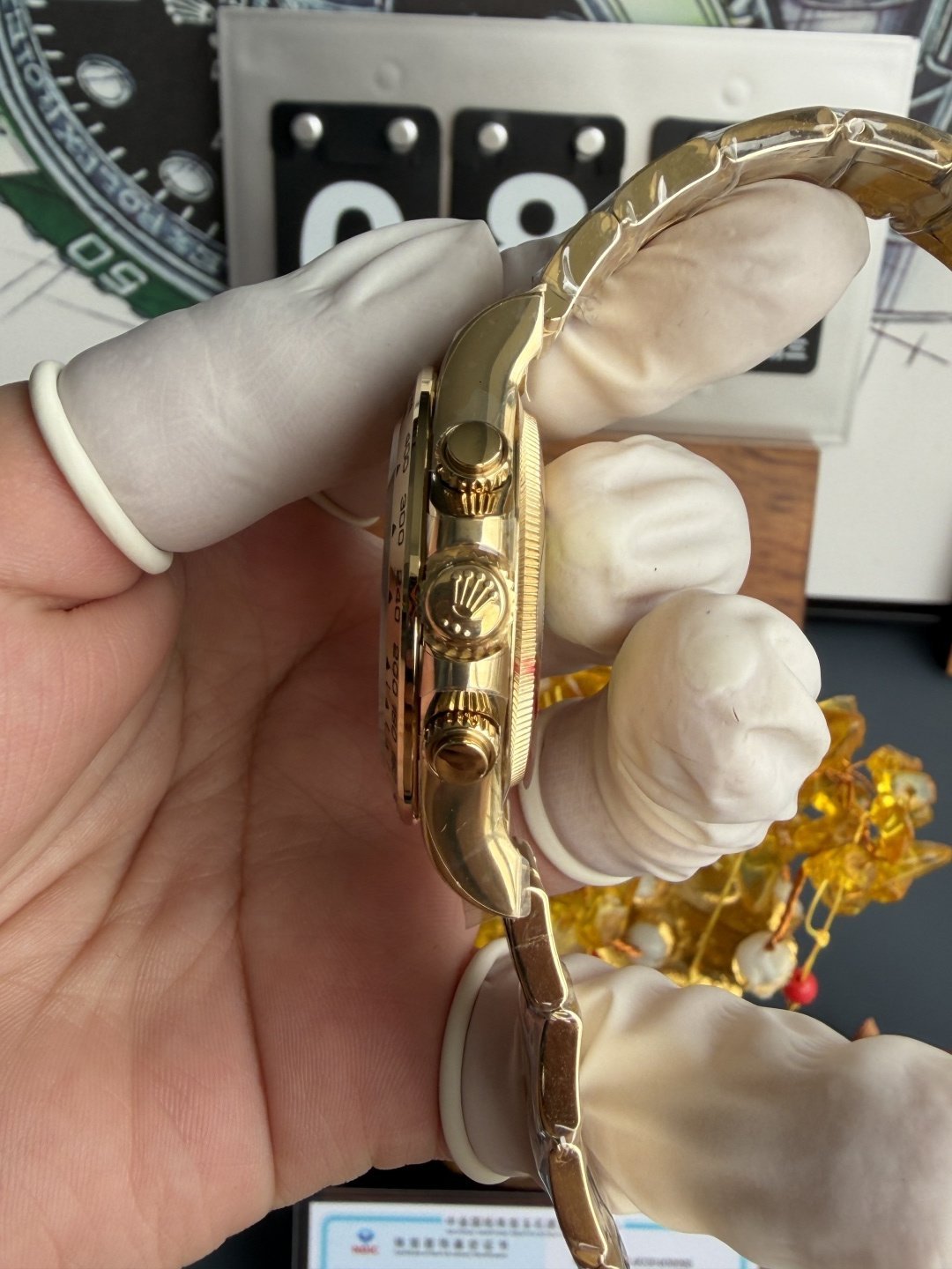 Rolex Daytona 126508-0006 Champagne Dial 18K Yellow Gold Plating Top Quality Replica Gained Weight 210g MZF 40mm - 图片 8