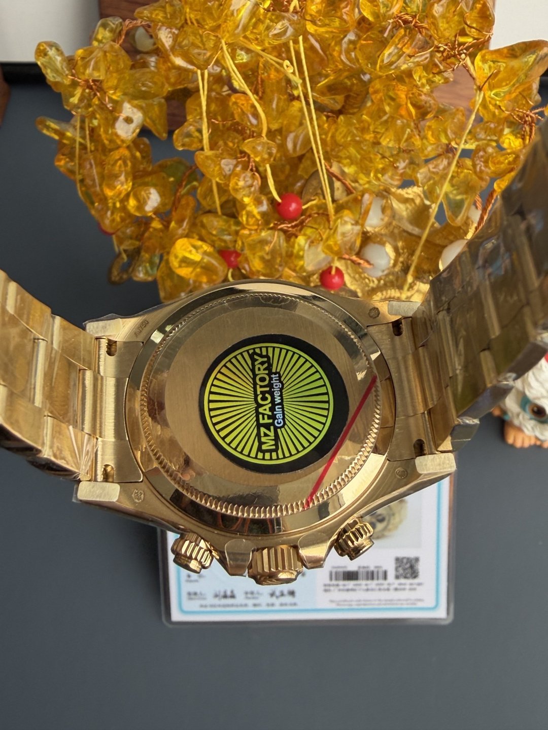 Rolex Daytona 126508-0006 Champagne Dial 18K Yellow Gold Plating Top Quality Replica Gained Weight 210g MZF 40mm - 图片 9