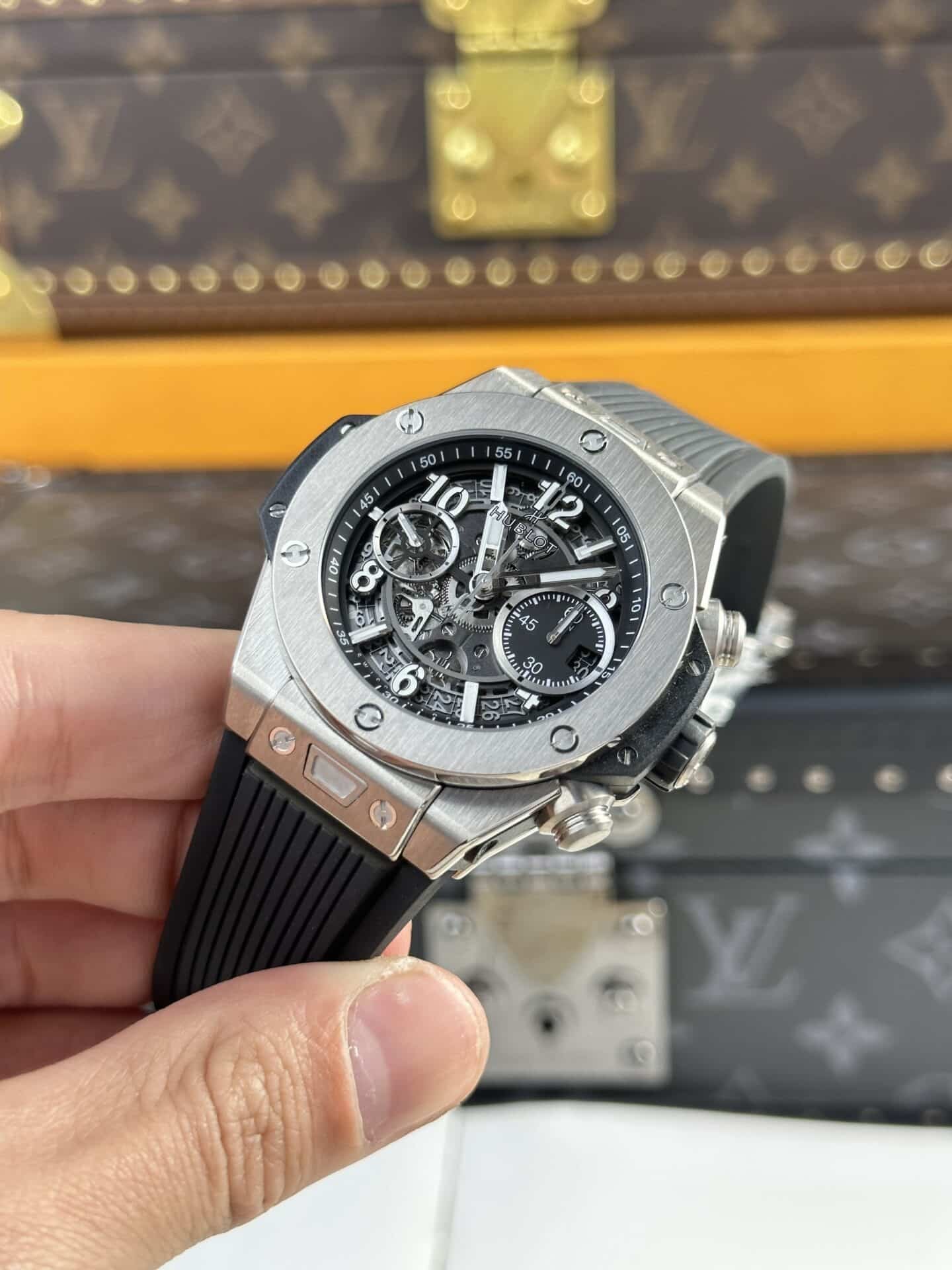 Hublot Big Bang Unico Titanium Black Dial Best Replica BBF 42mm - 图片 3