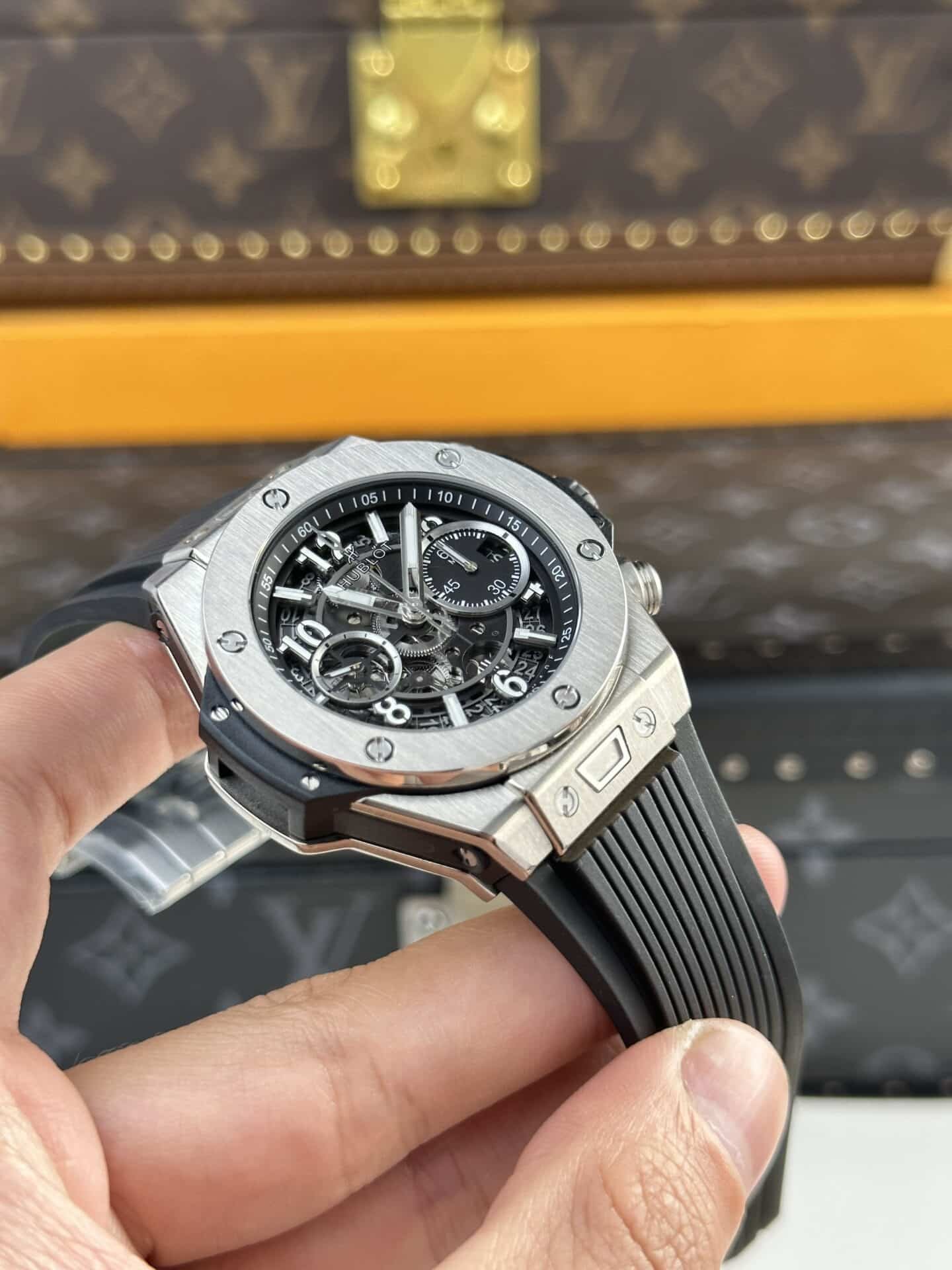 Hublot Big Bang Unico Titanium Black Dial Best Replica BBF 42mm - 图片 4