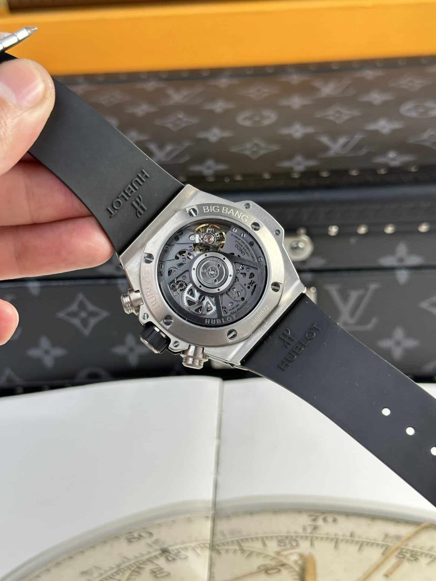 Hublot Big Bang Unico Titanium Black Dial Best Replica BBF 42mm - 图片 9