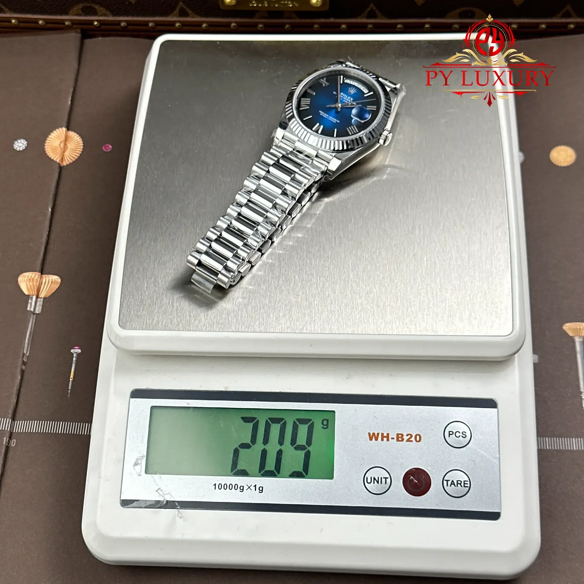 Rolex Day-Date 228239-0076 Blue Ombré Dial Super Clone Gained Weight 210g RCF 40mm - 图片 13