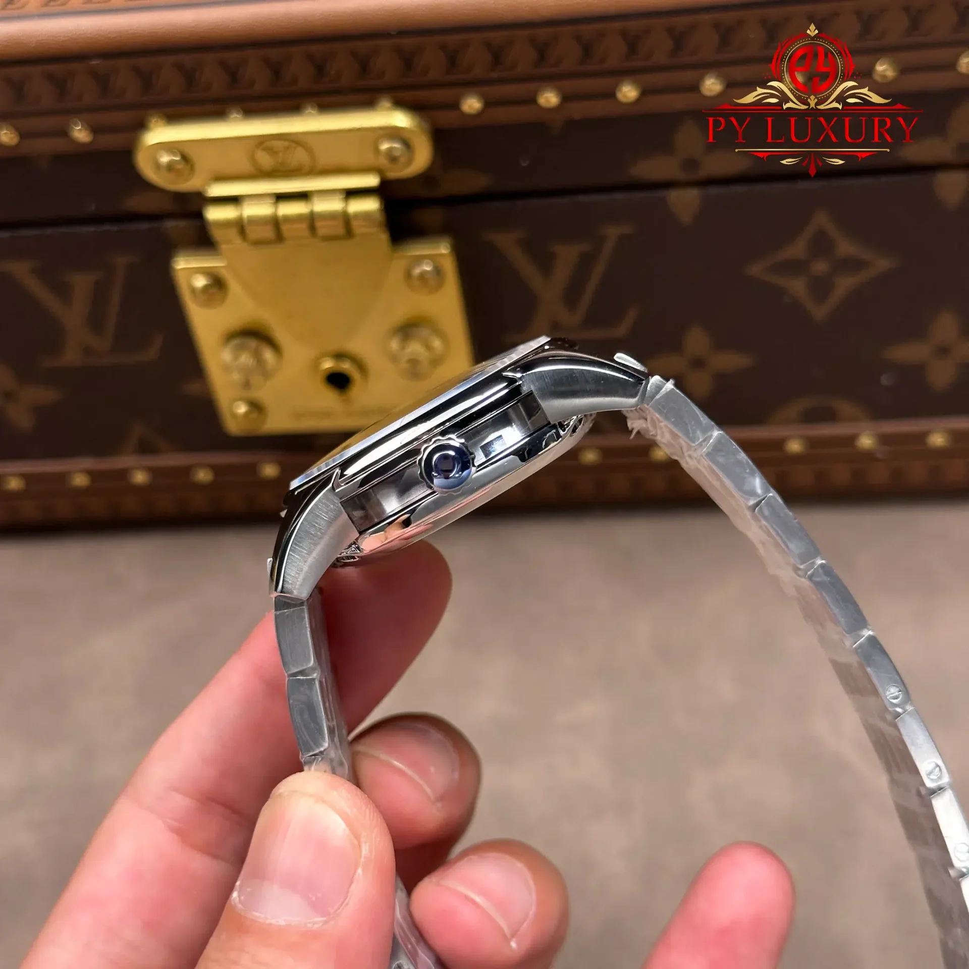 Omega DeVille Hour Vision Blue Dial Metal Bracelet Best Replica 41mm - 图片 7