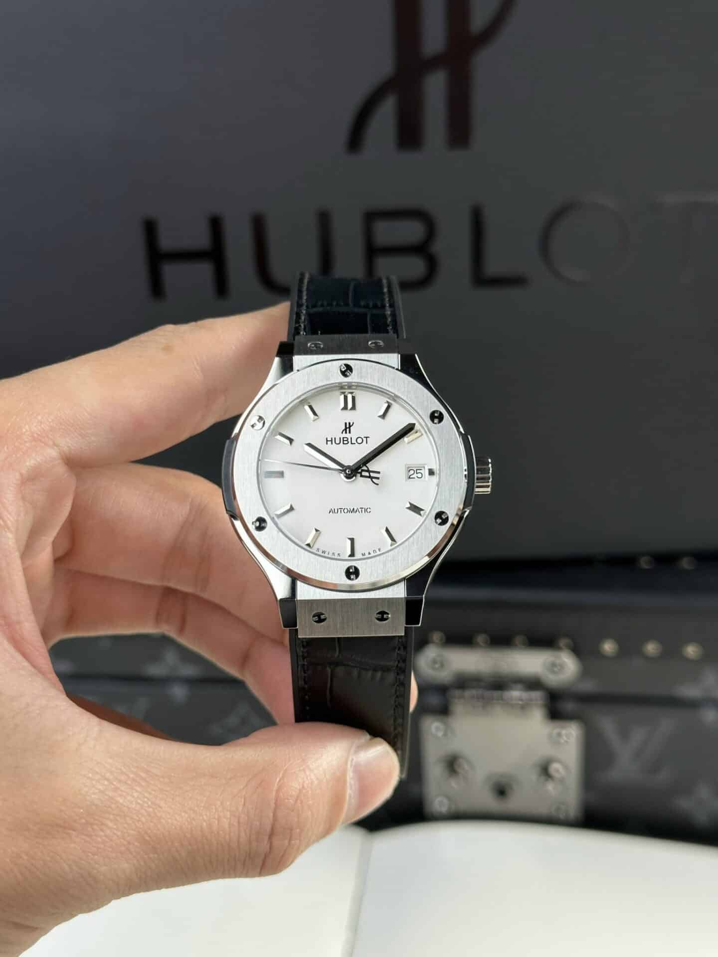 Hublot Classic Fusion Titanium White Dial Best Replica JJF 38mm