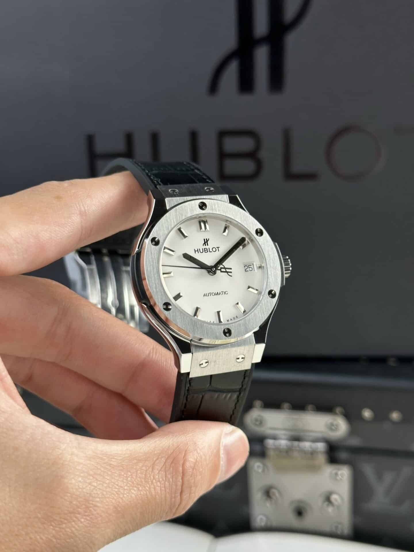 Hublot Classic Fusion Titanium White Dial Best Replica JJF 38mm - 图片 4