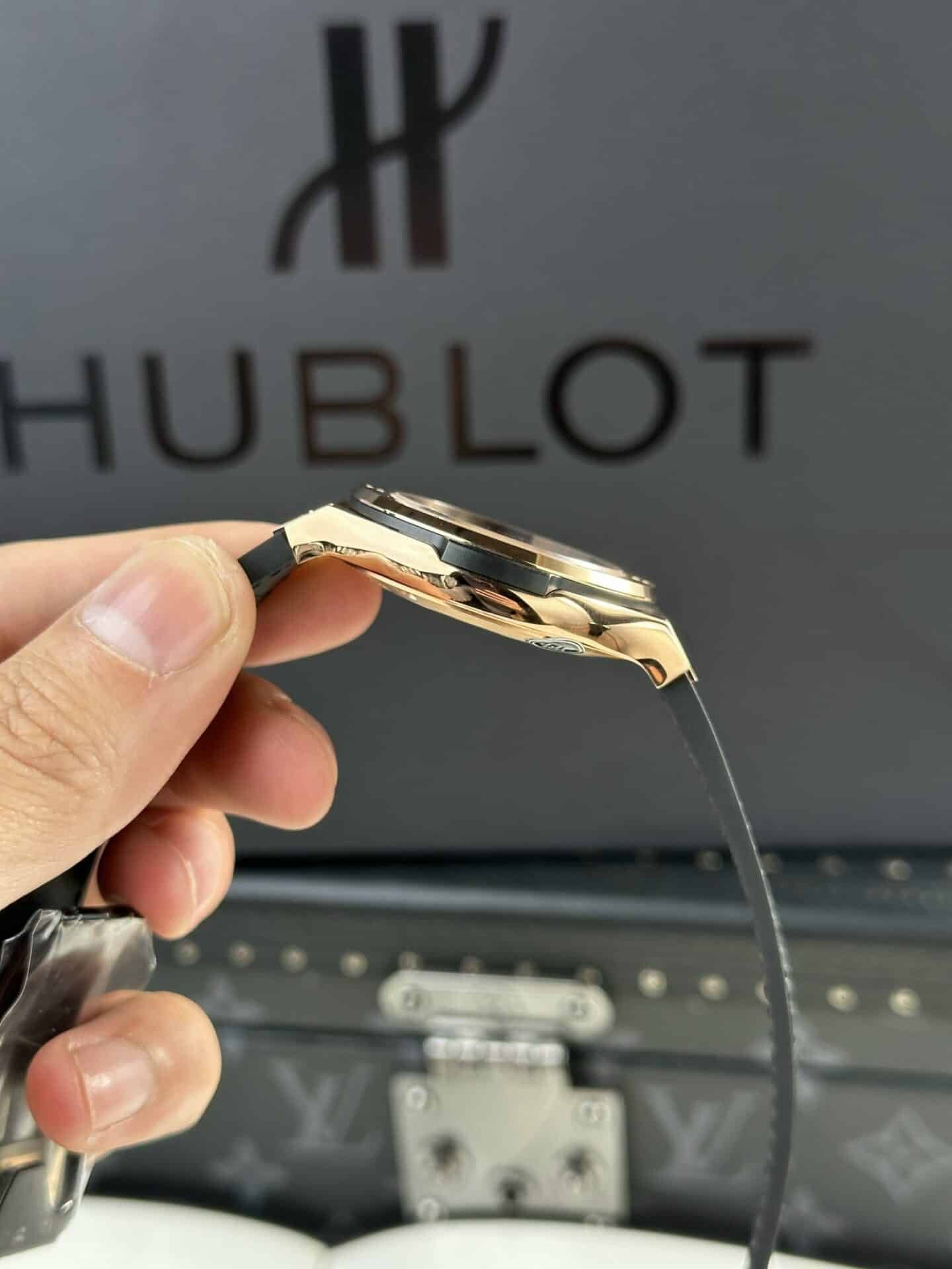 Hublot Classic Fusion King Gold Black Dial Best Replica JJF 38mm - 图片 6