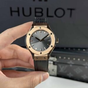 Hublot Classic Fusion King Gold Grey Dial Best Replica JJF 38mm