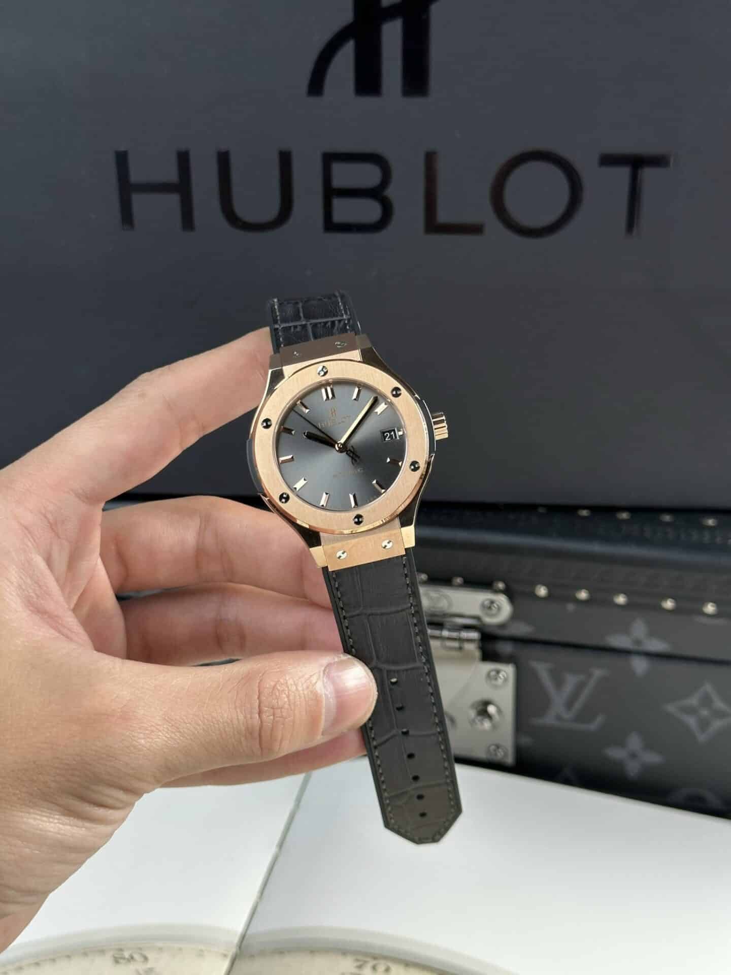 Hublot Classic Fusion King Gold Grey Dial Best Replica JJF 38mm - 图片 2