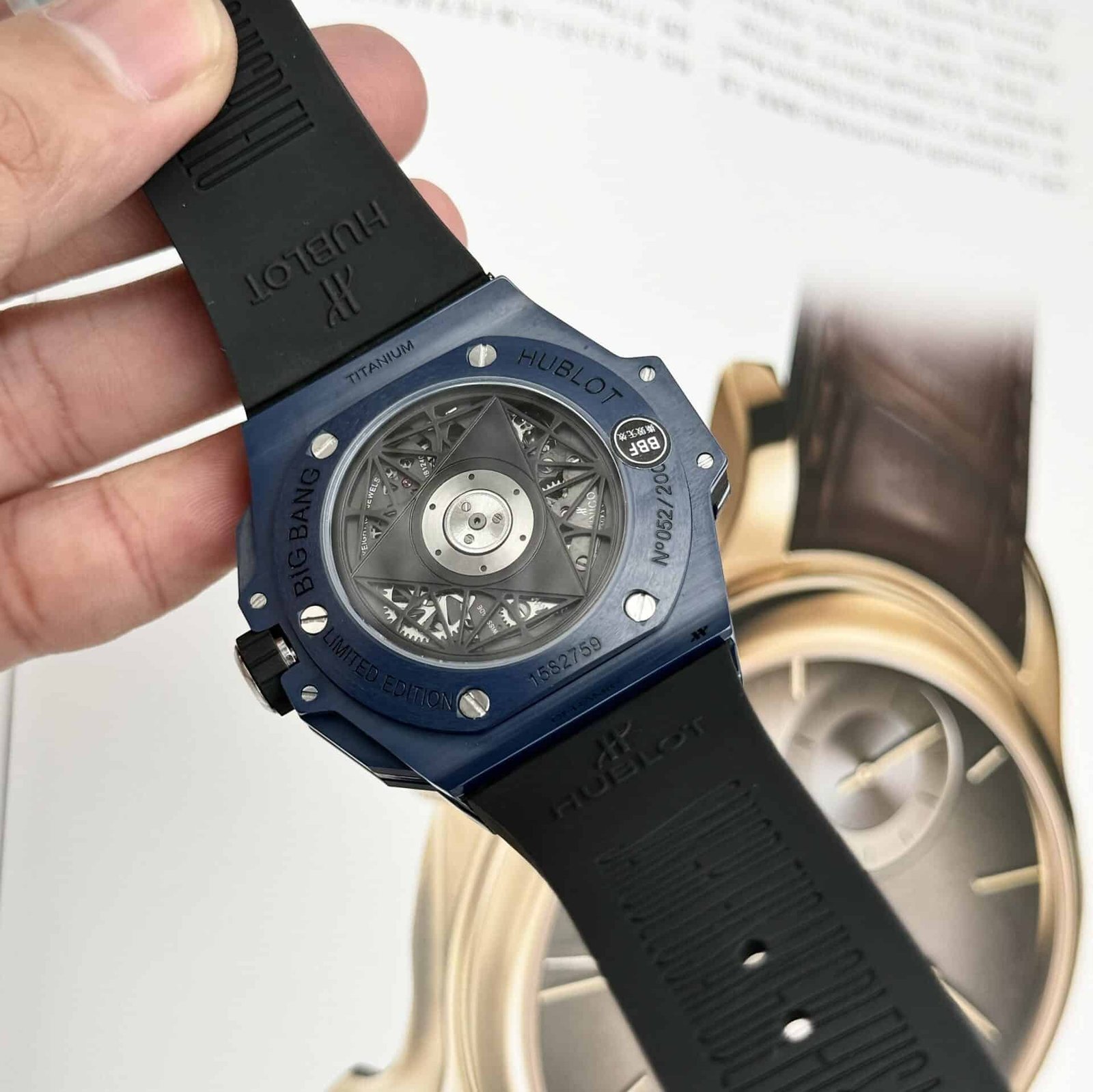 Hublot Big Bang Sang Bleu II Blue Ceramic Rubber Super Clone BBF 45mm - 图片 7