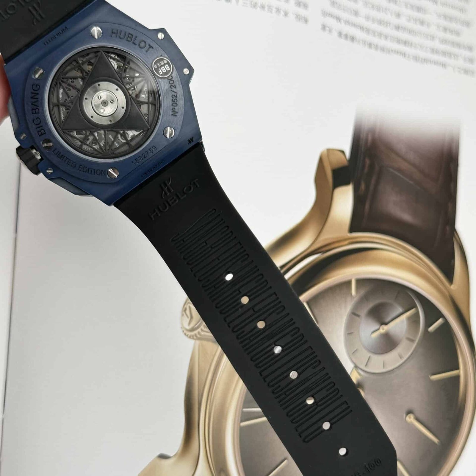 Hublot Big Bang Sang Bleu II Blue Ceramic Rubber Super Clone BBF 45mm - 图片 8