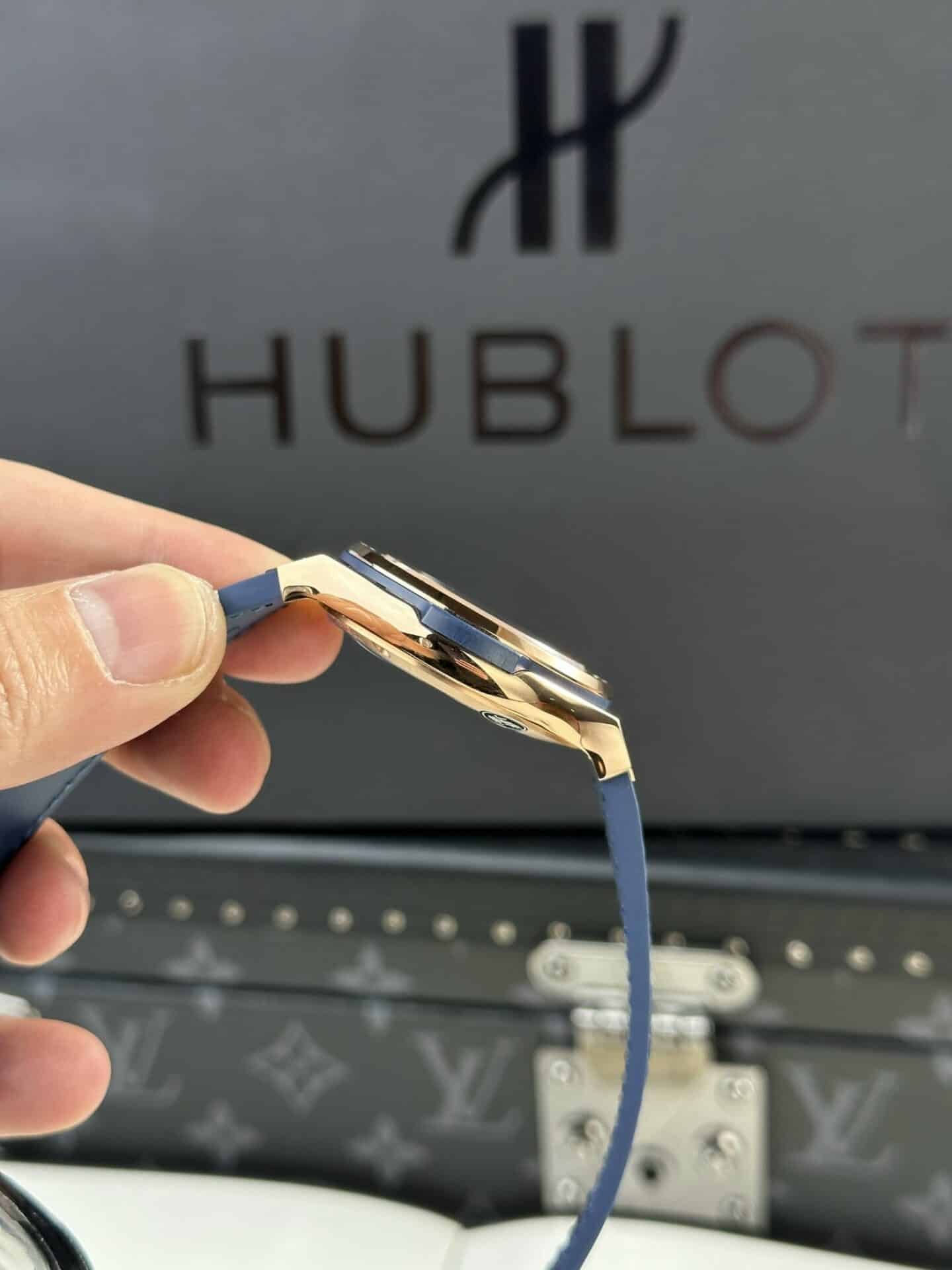 Hublot Classic Fusion King Gold Blue Dial Best Replica JJF 38mm - 图片 6