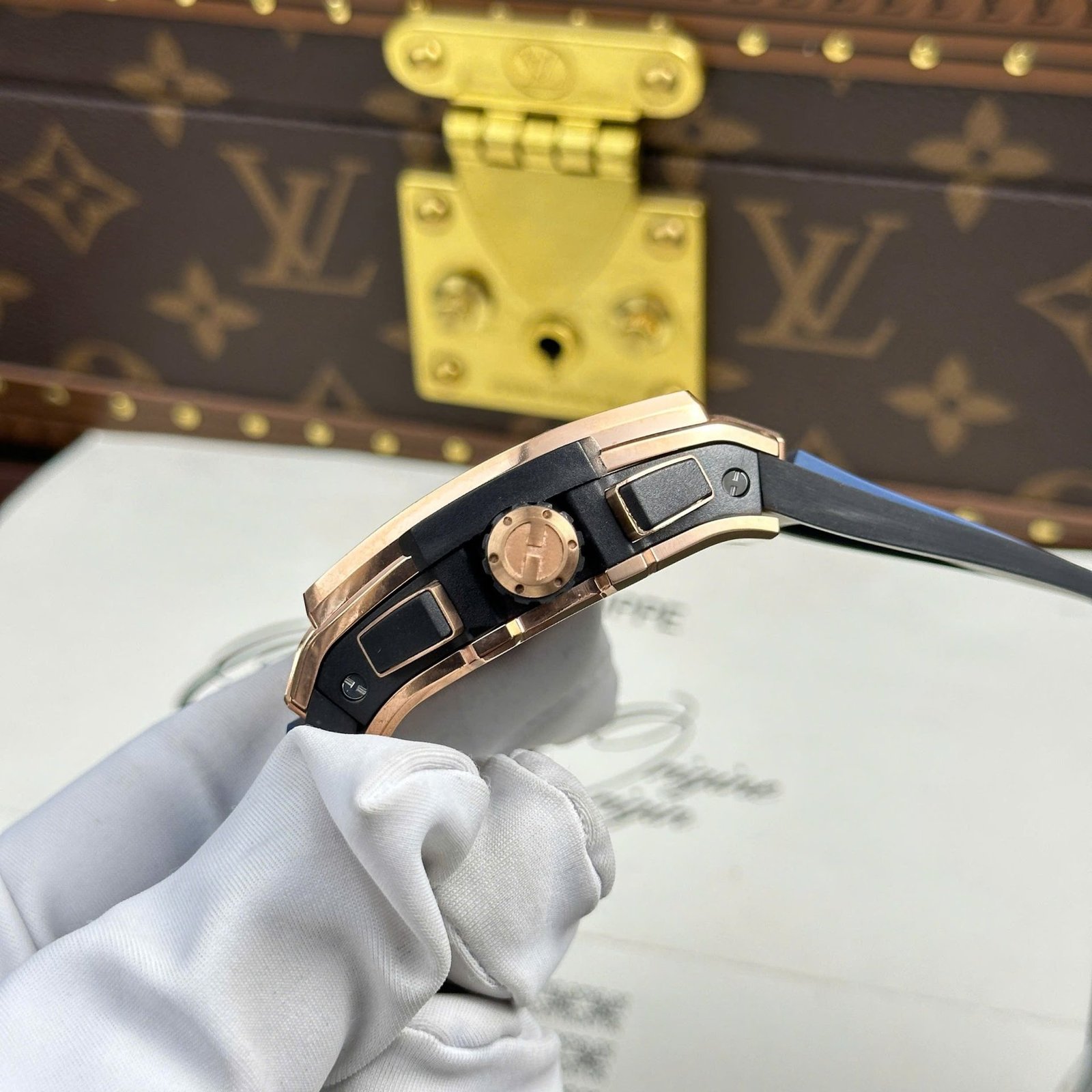 Hublot Spirit of Big Bang King Gold Blue Best Replica BBF 42mm - 图片 7