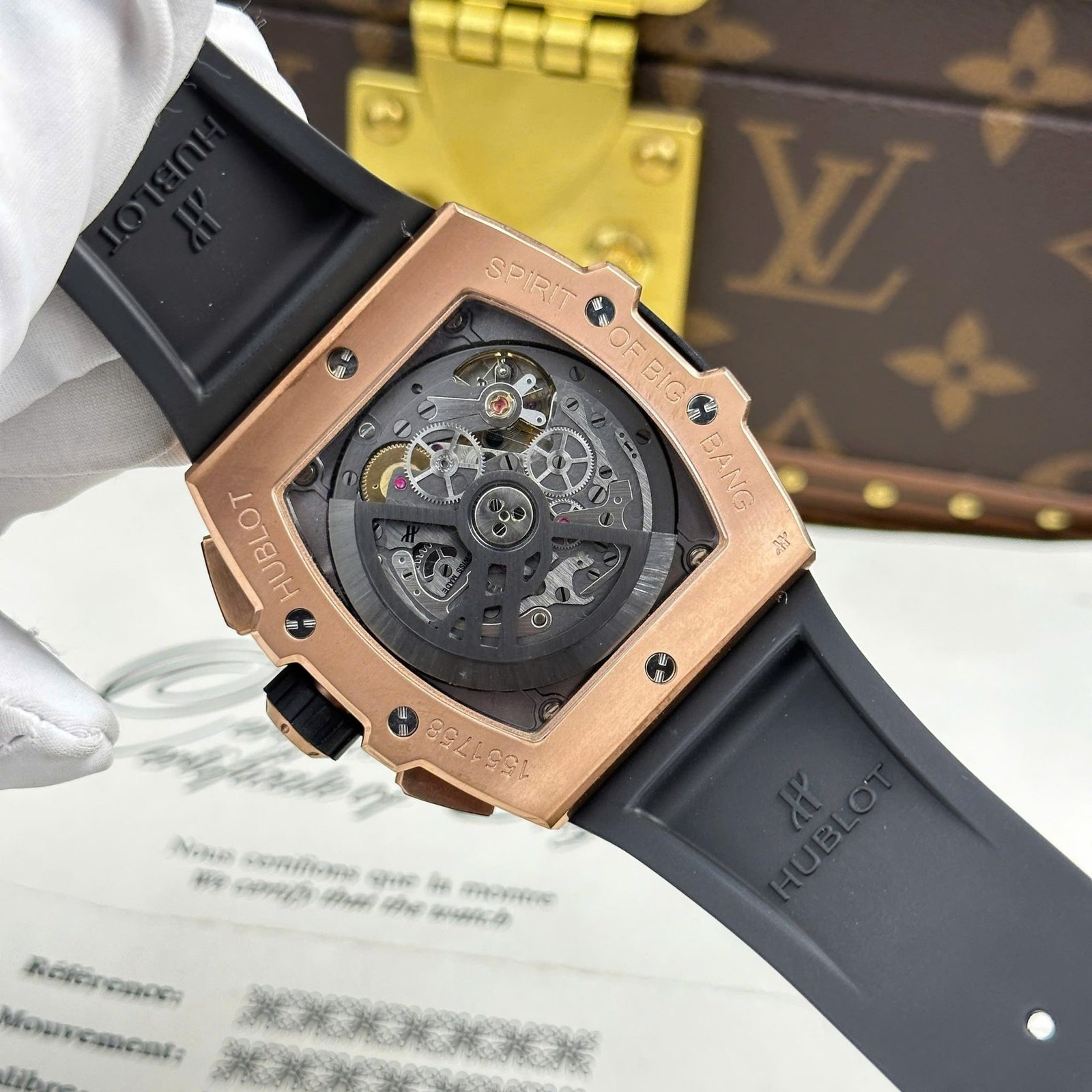 Hublot Spirit of Big Bang King Gold Blue Best Replica BBF 42mm - 图片 8