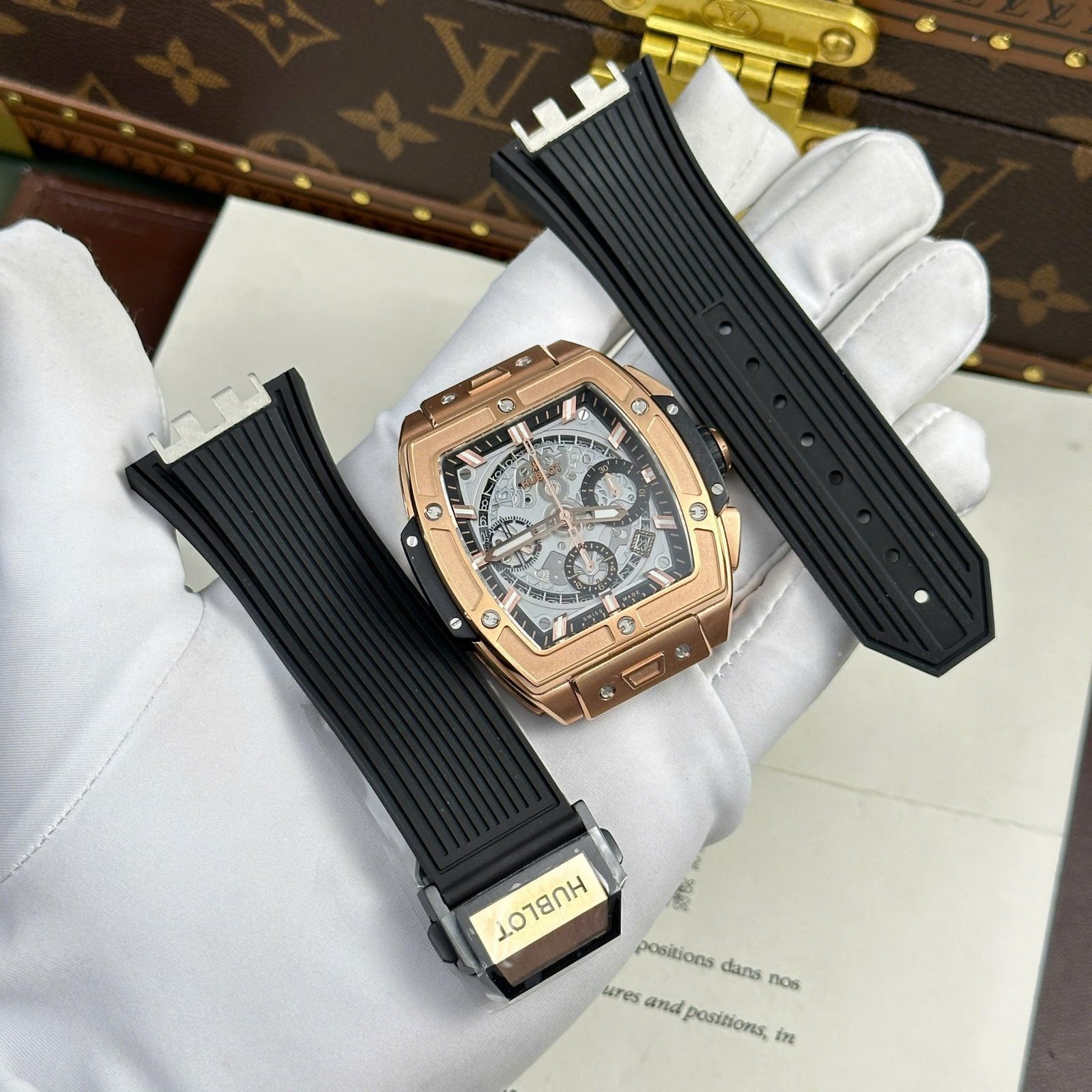 Hublot Spirit of Big Bang King Gold Grey Dial Best Replica 42mm - 图片 2