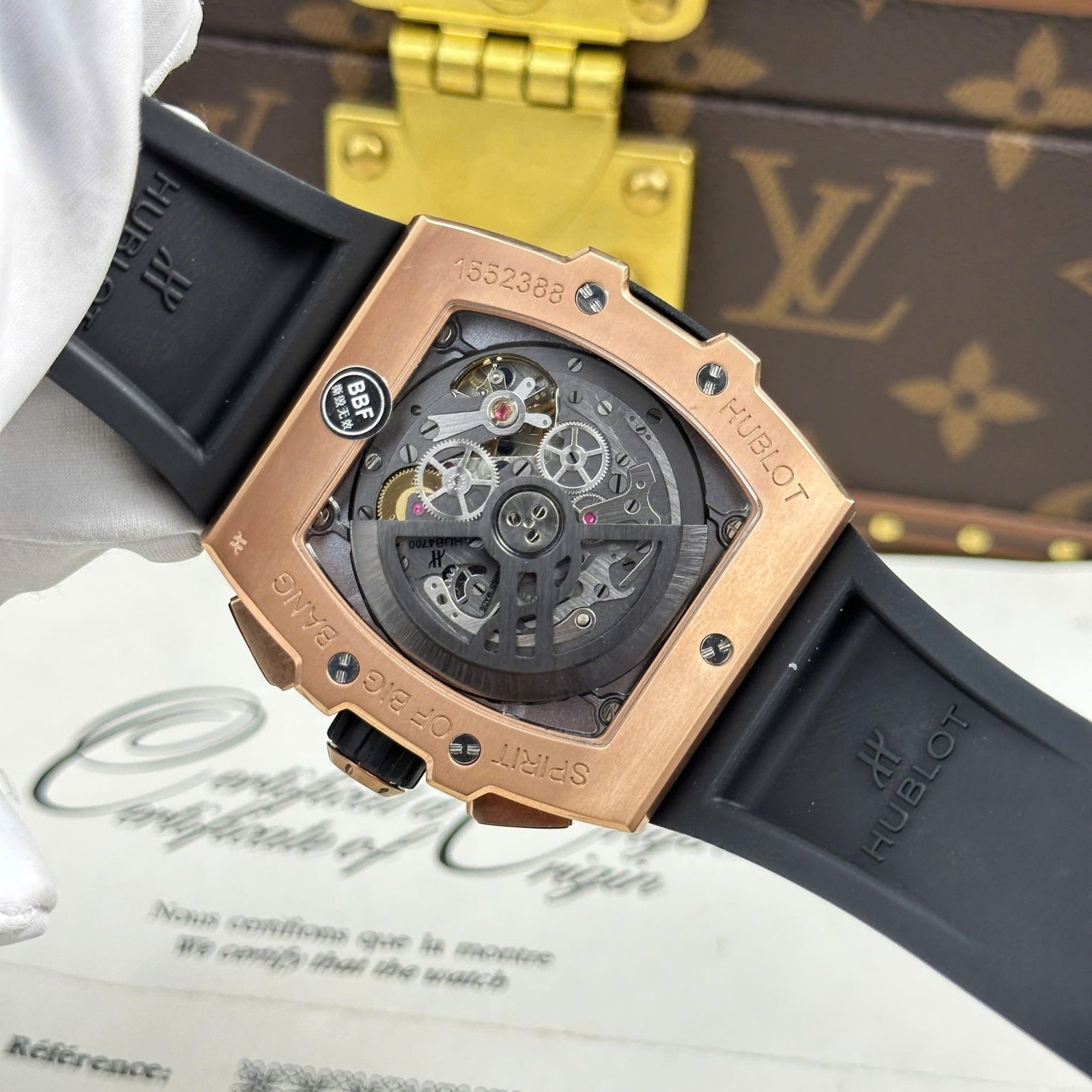 Hublot Spirit of Big Bang King Gold Grey Dial Best Replica 42mm - 图片 8