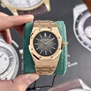 Audemars Piguet Royal Oak Jumbo Extra-thin 16202OR Smoked Grey Dial Best Replica 39mm
