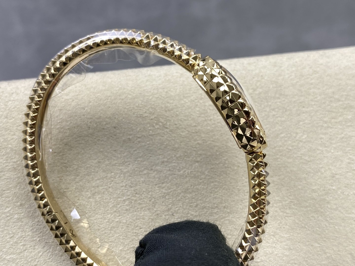 Cartier Baignoire Clou De Paris Mini Model 18K Gold Plating Best Replica (Wrist Size 15, 16, 17cm) - 图片 5