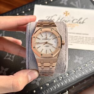 Audemars Piguet Royal Oak 15450OR Rose Gold White Dial Replica IP Factory 37mm